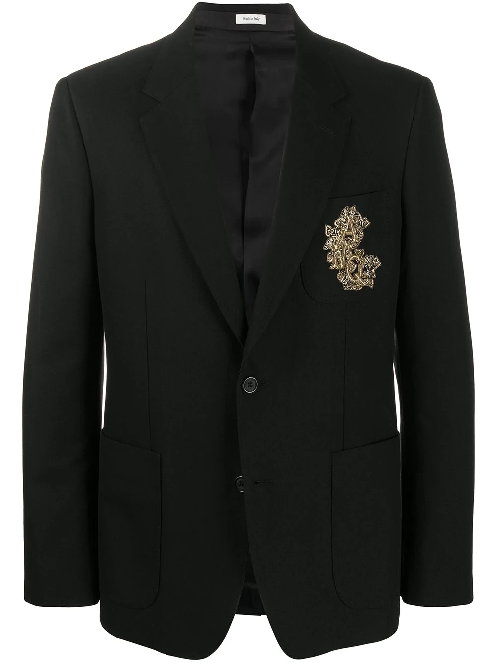 embroidered suit jacket - 1