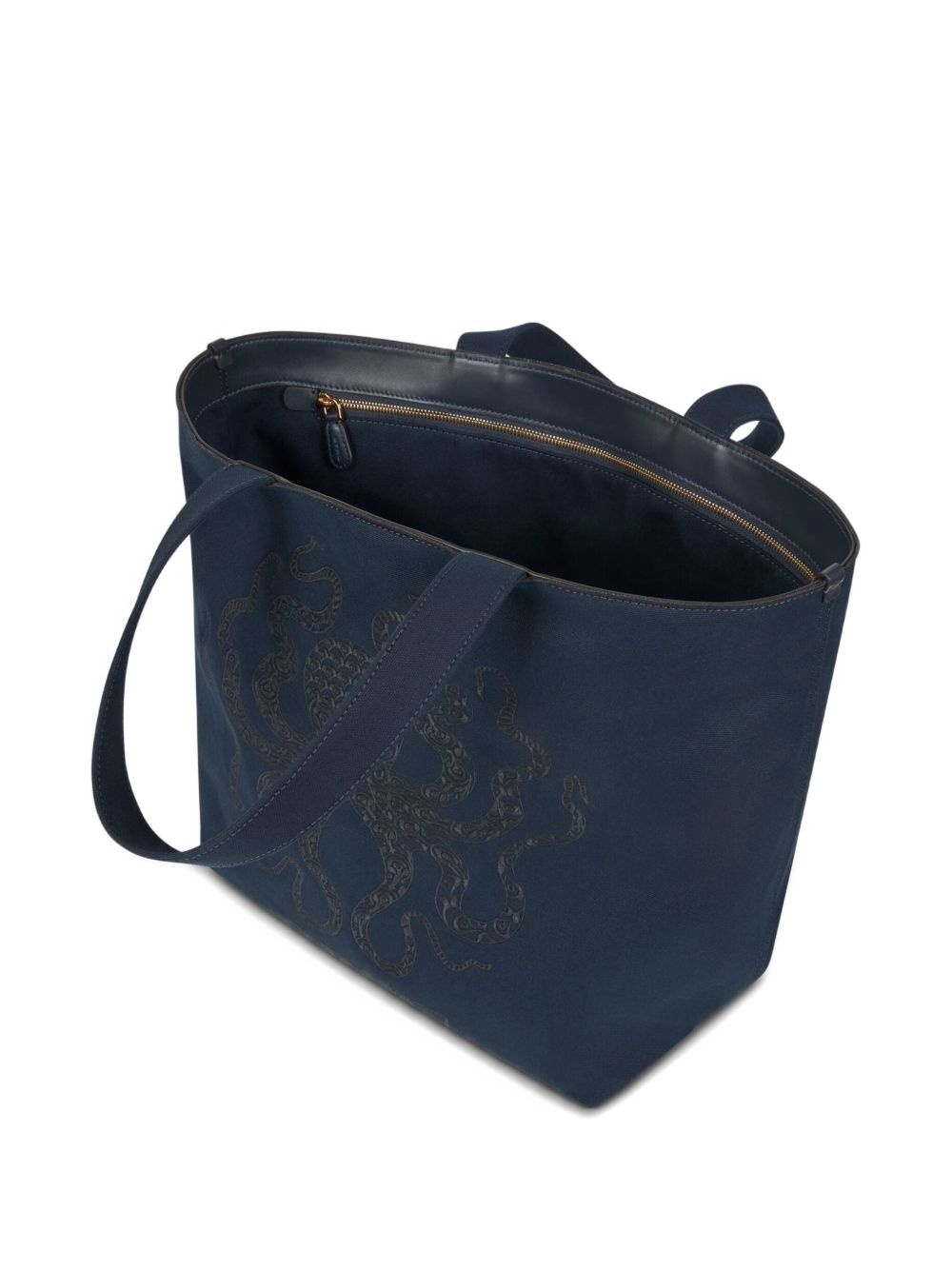 Octopus-embroidered tote bag - 6
