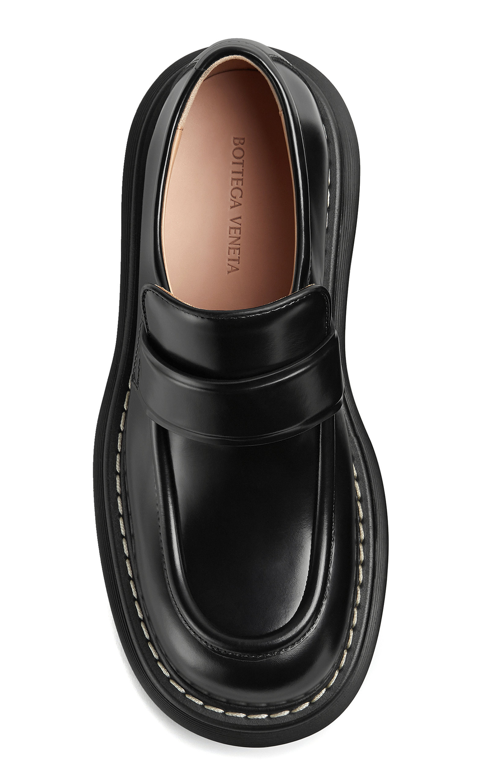 Osaka Leather Platform Loafers black - 3