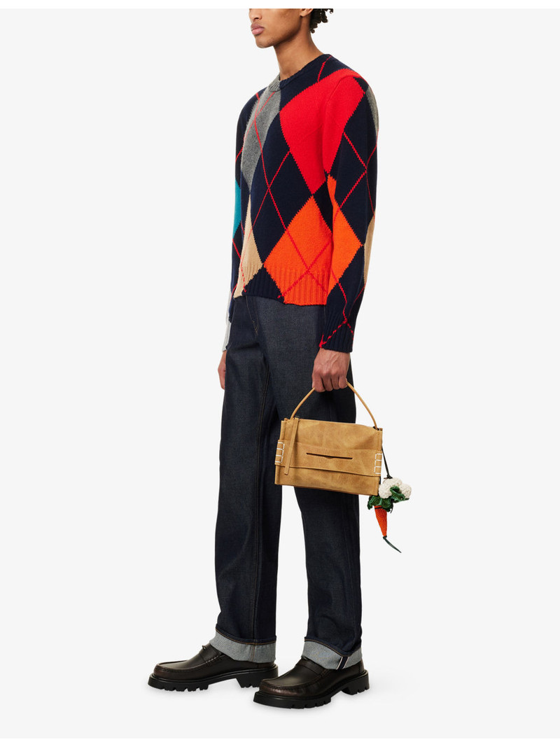 JW Anderson JW Anderson x Pringle of Scotland Crewneck Argyle Wool Jumper outlook