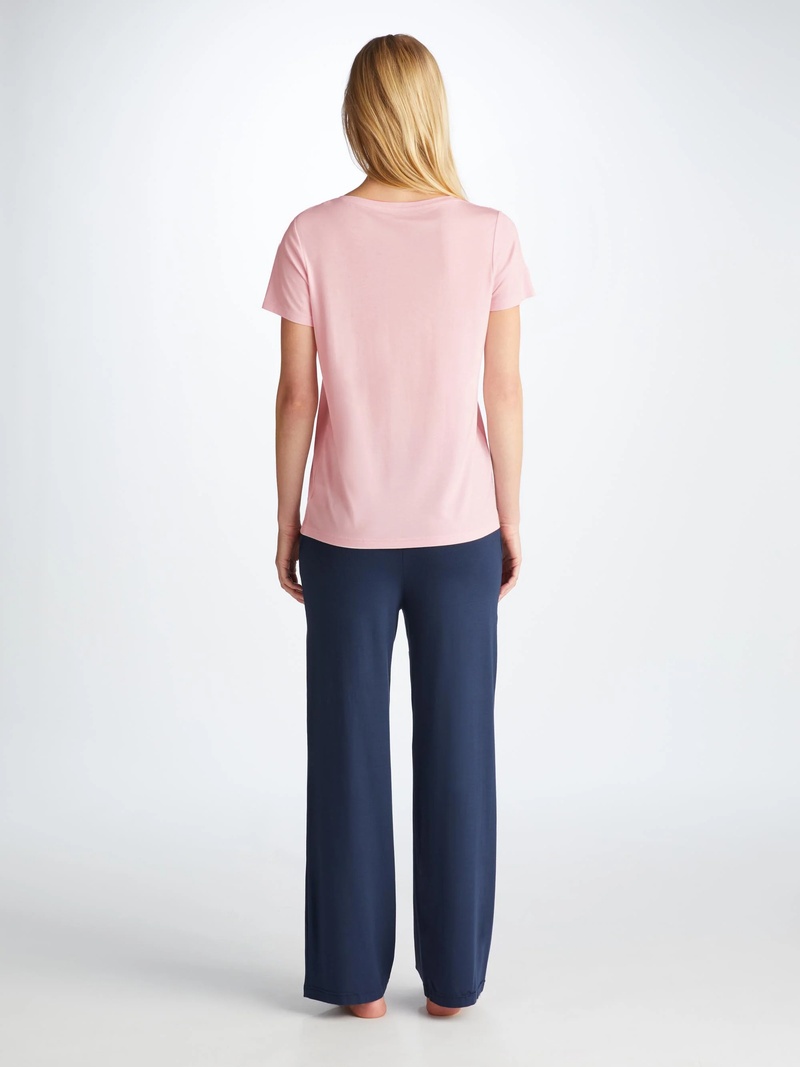 Women's T-Shirt Lara Micro Modal Stretch Pink - 5