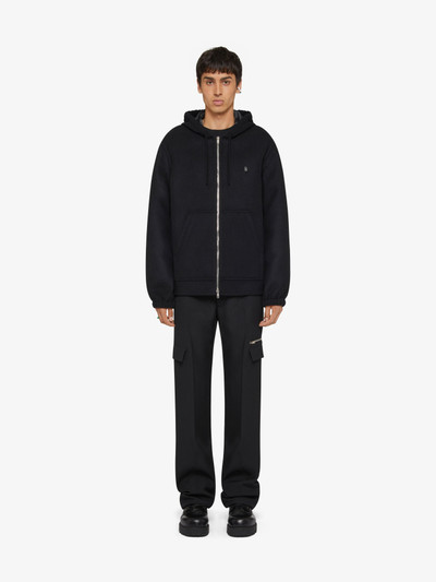 Givenchy HOODIE IN DOUBLE FACE WOOL outlook