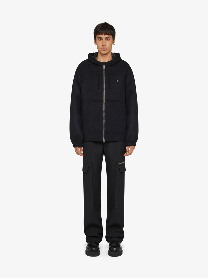 Givenchy HOODIE IN DOUBLE FACE WOOL outlook