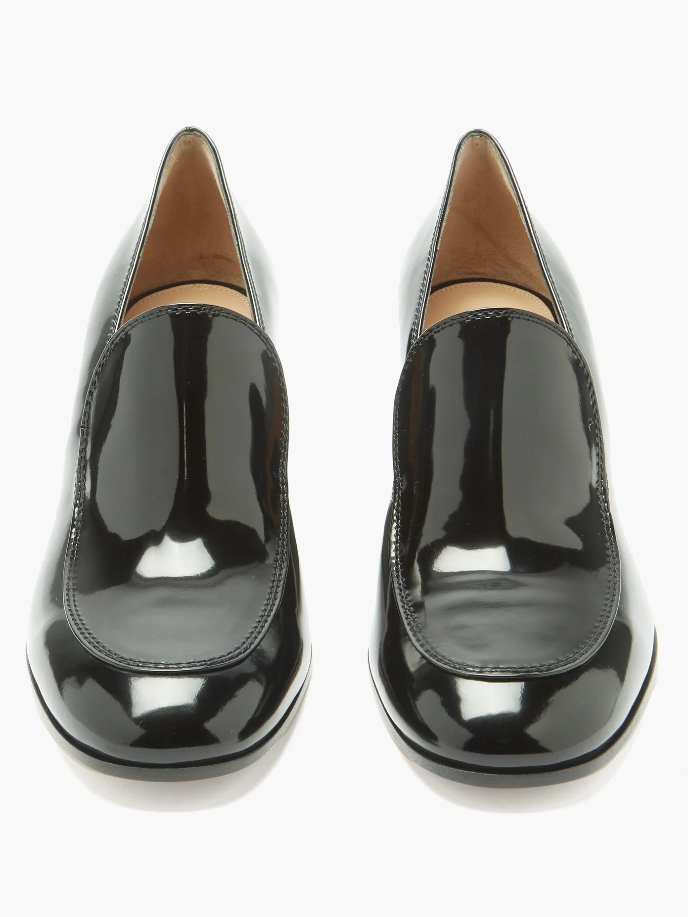 Block-heel 60 patent-leather loafer - 5