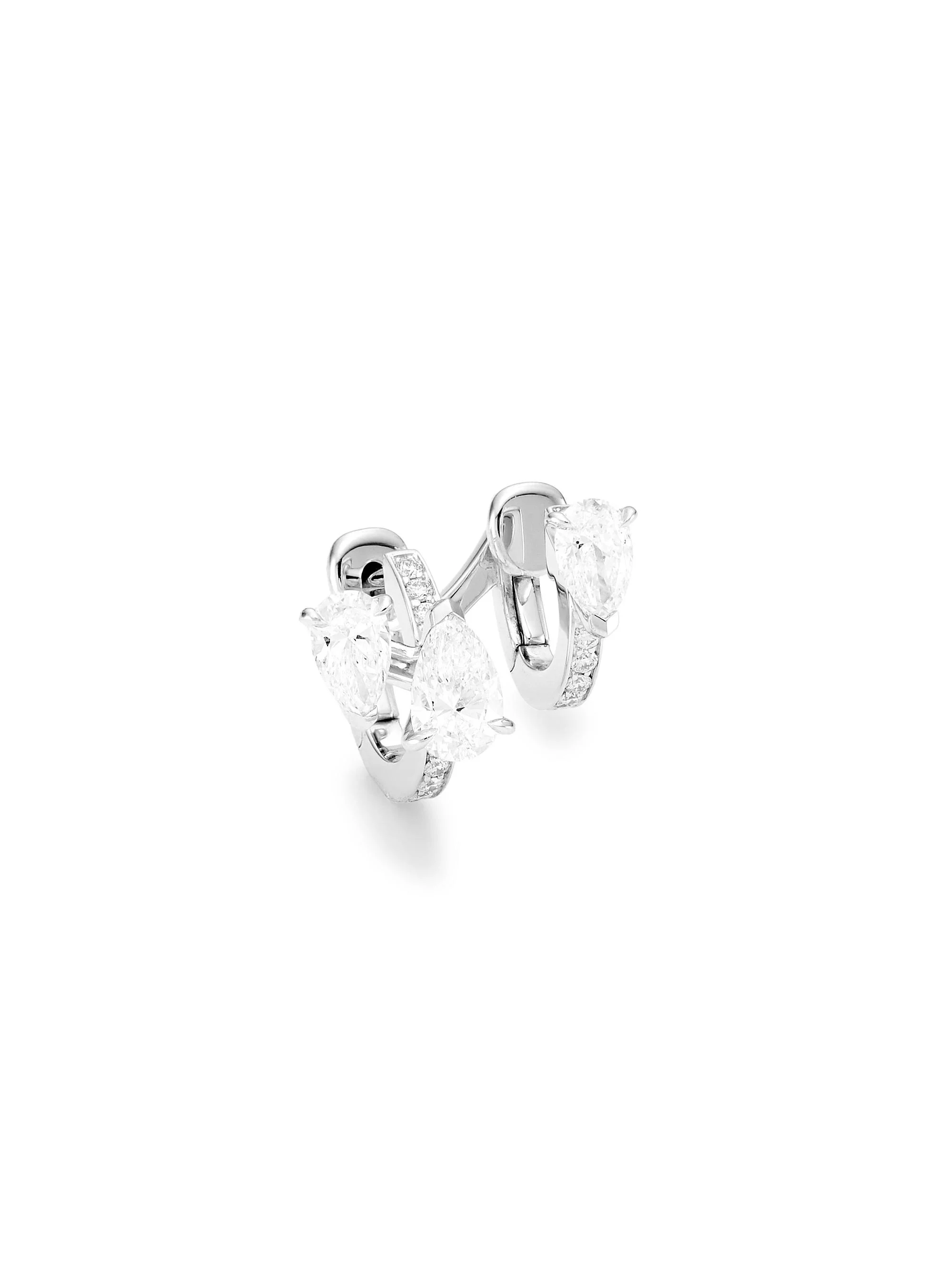 Women's Serti Sur Vide 18K White Gold & 0.70 TCW Diamond Ear Cuff - Left Or Right - White Gold - 1
