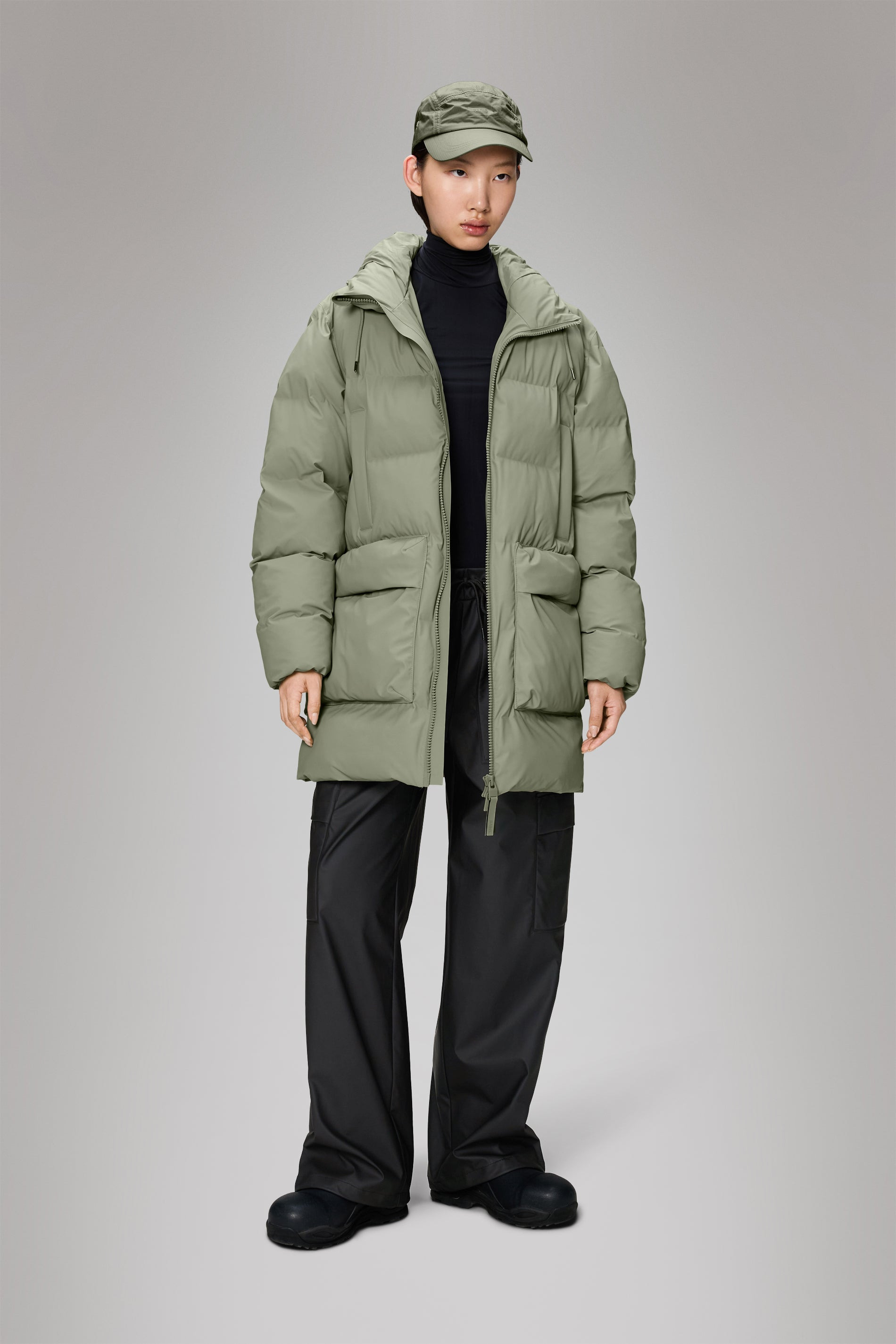 Alta Long Puffer Cargo Jacket - 4