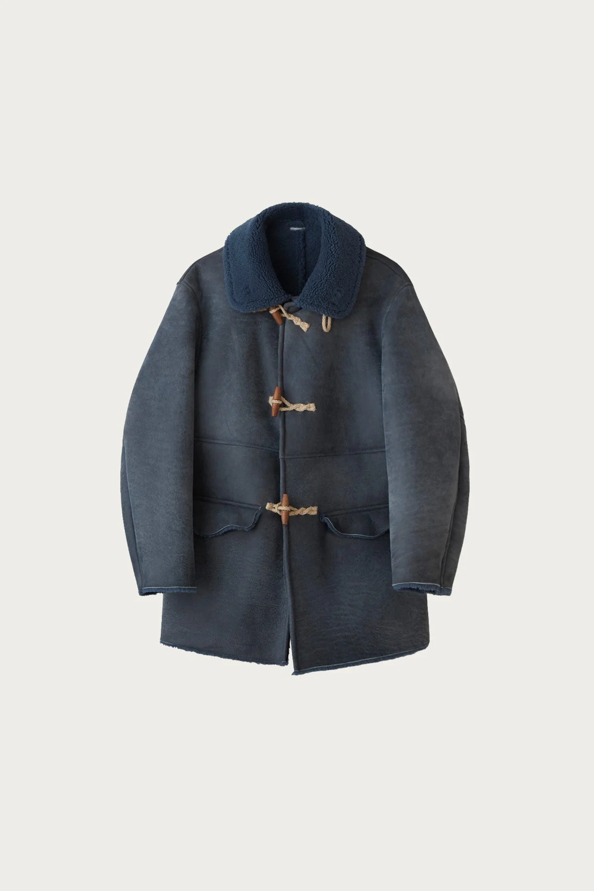 Sherpa Shearing Coat - Navy - 1