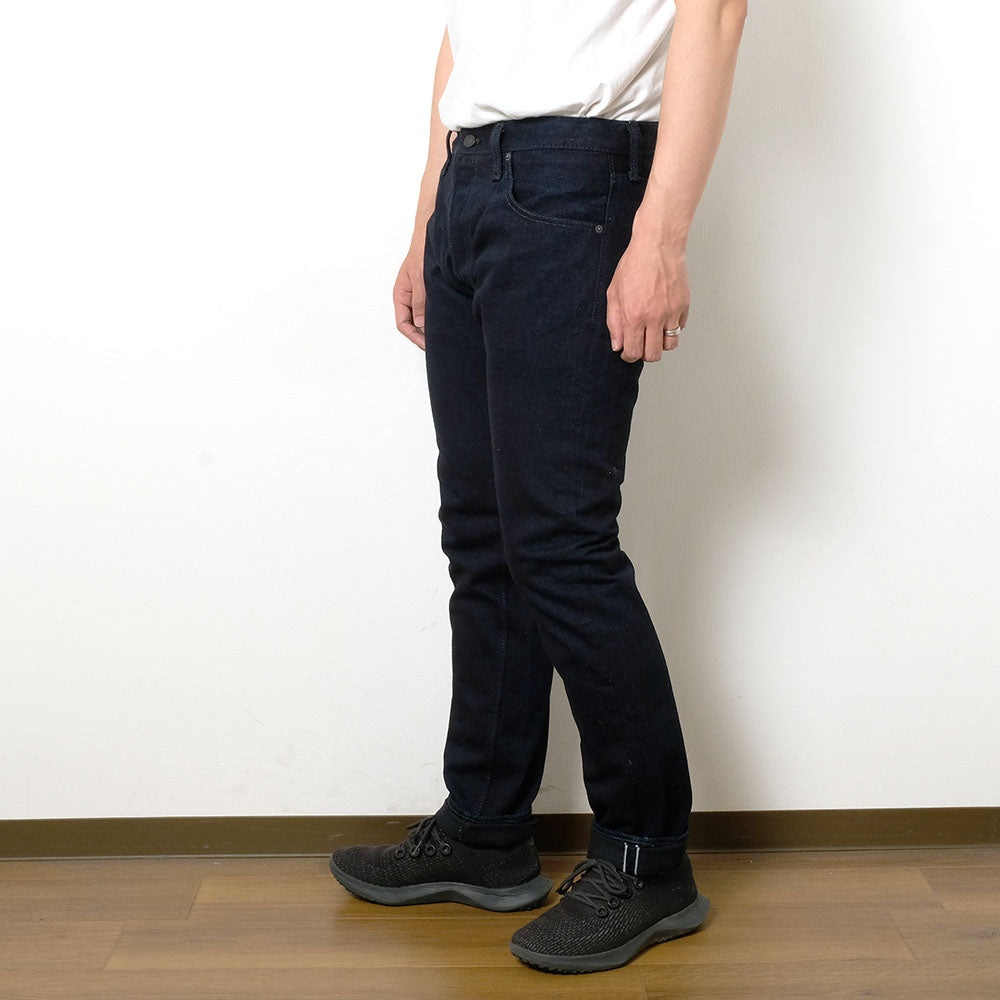 14oz Indigo x Black Denim Slim Tapered - XX-013-IDBK - 12