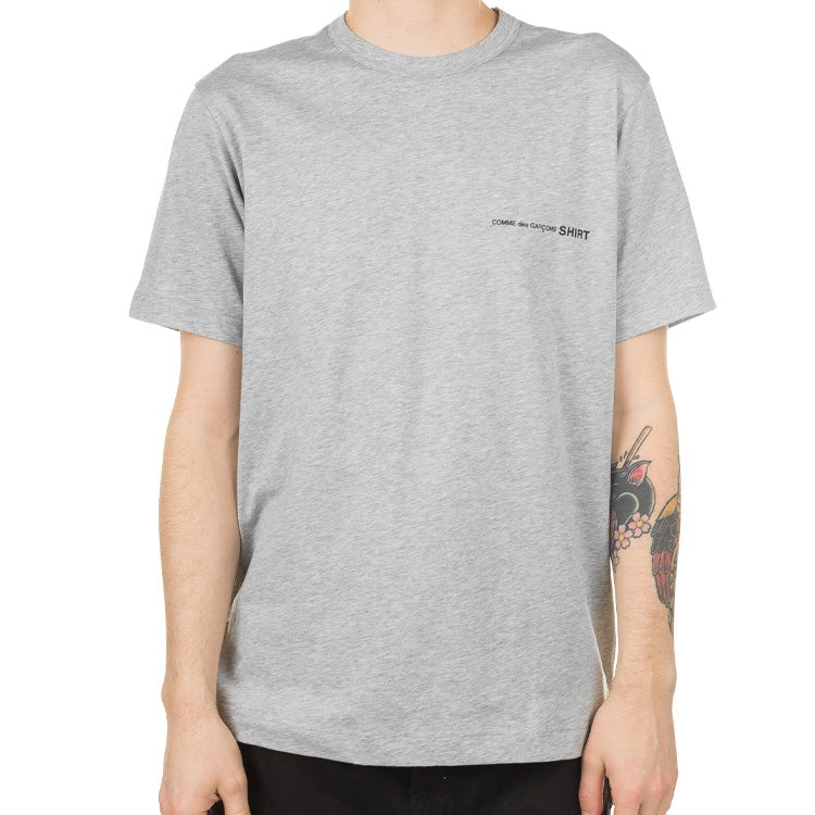 COMME des GARCONS Little Logo Applique Cotton Short-sleeve Tee 'Grey' S28119-2 - 3