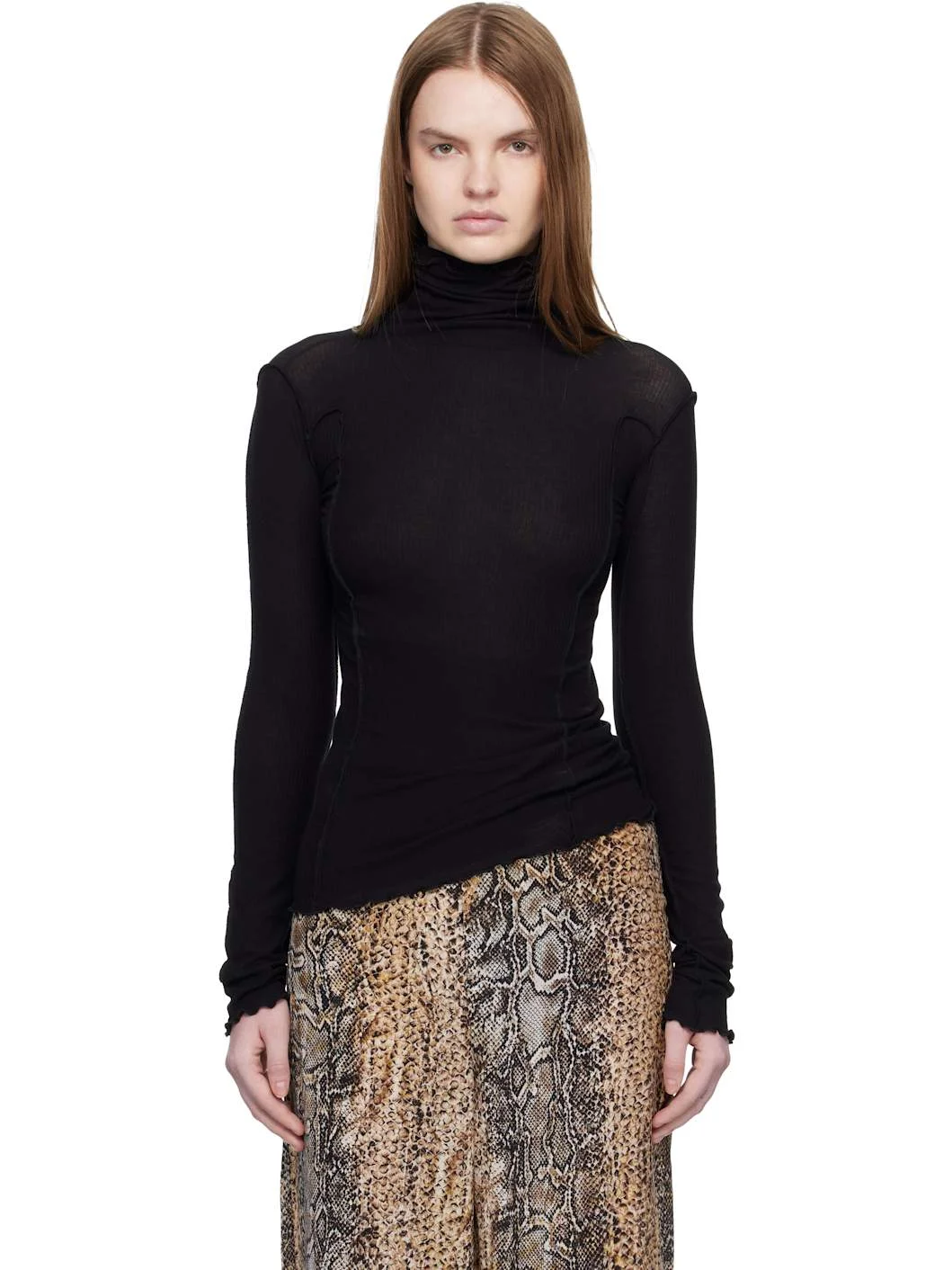 Black Omato Turtleneck - 1