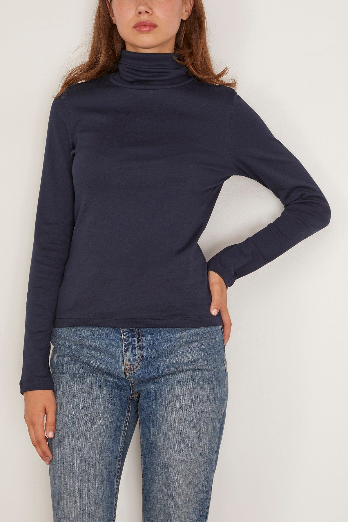 Dinah Turtleneck in Navy - 3