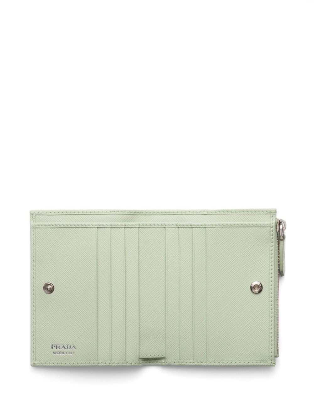 triangle-logo leather wallet - 3
