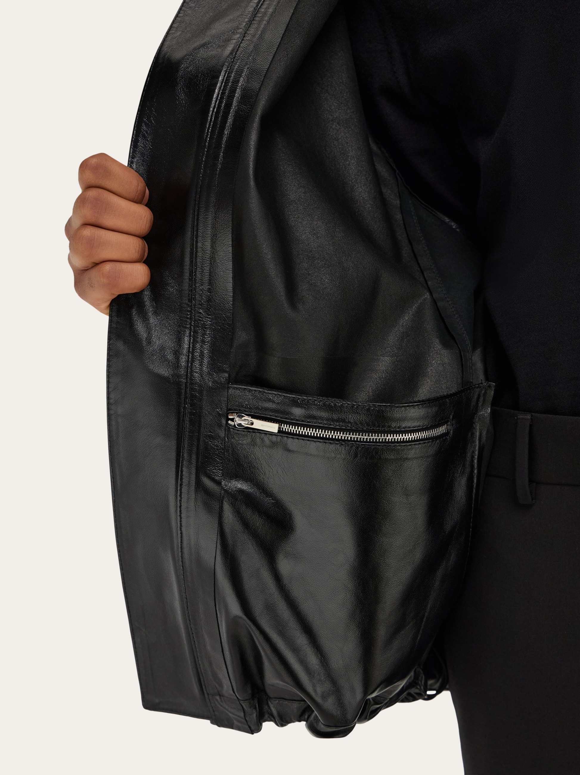 Cropped nappa parker - 6