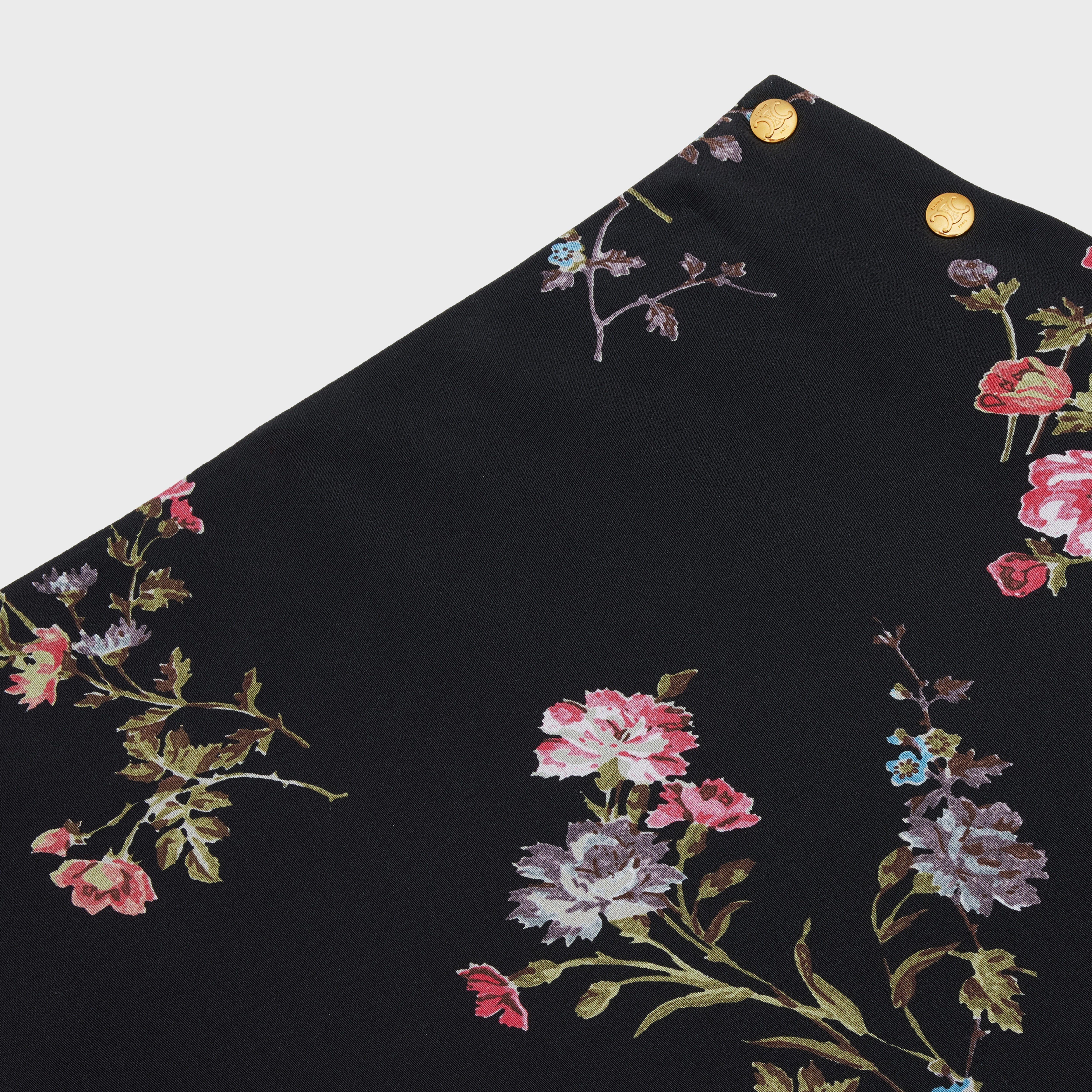 hobble skirt in crepe de chine - 3
