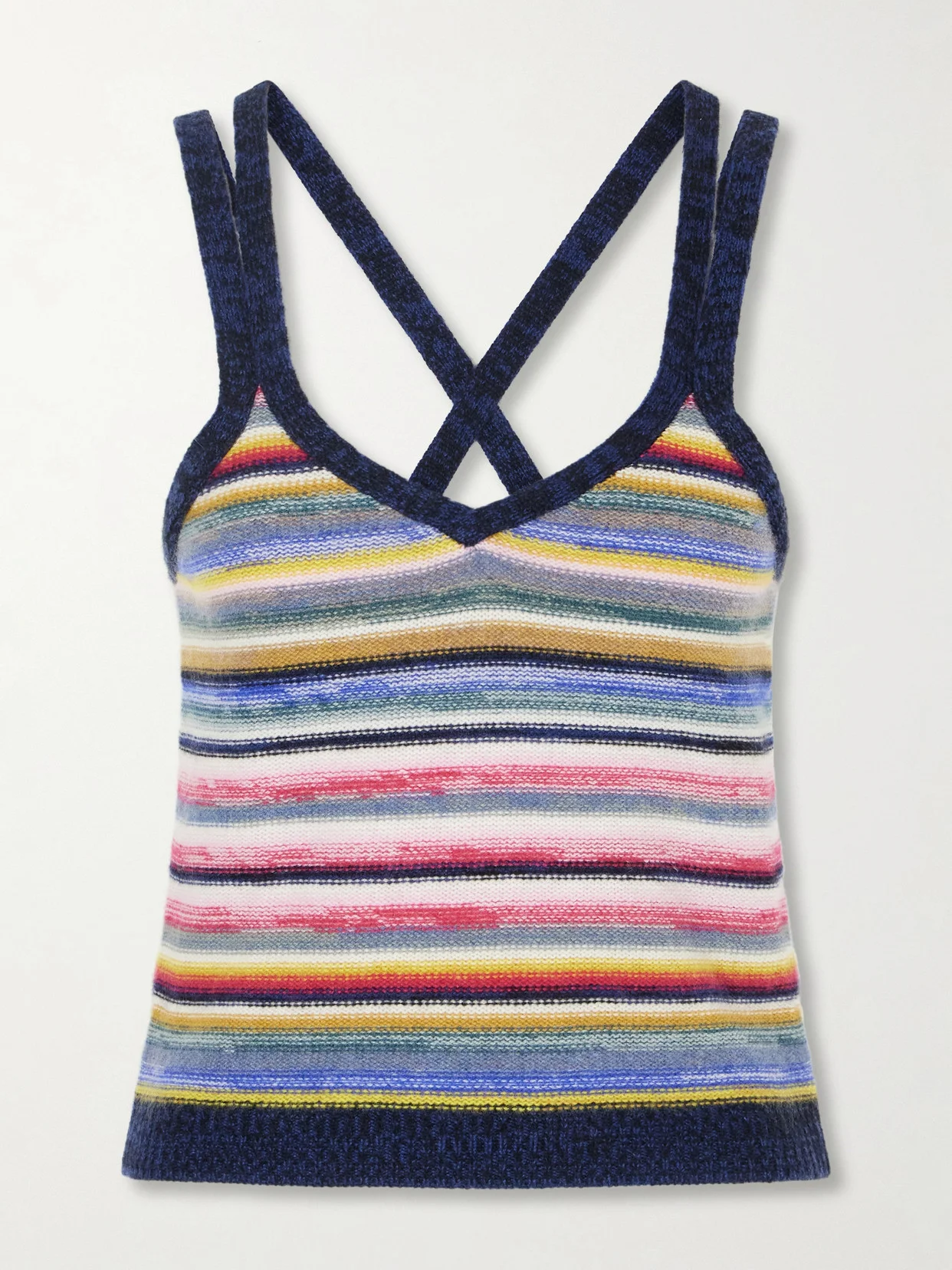Toula Striped Cashmere Tank Top - 1