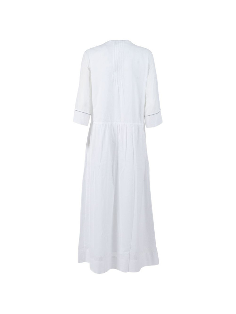 PESERICO pintuck V-neck dress outlook