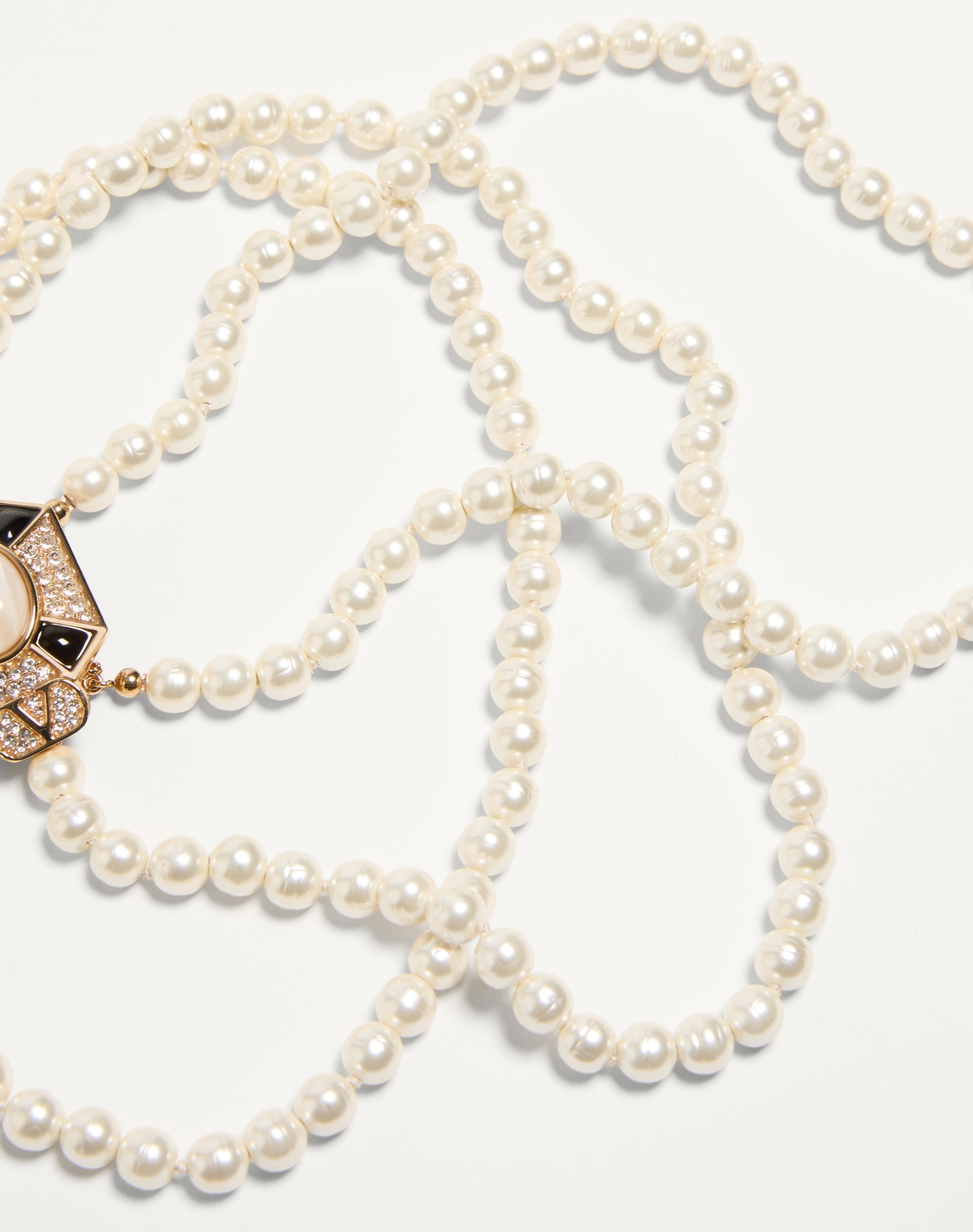 PAS PLUS NECKLACE IN METAL, ENAMEL, RESIN, PEARLS AND SWAROVSKI® CRYSTALS - 5