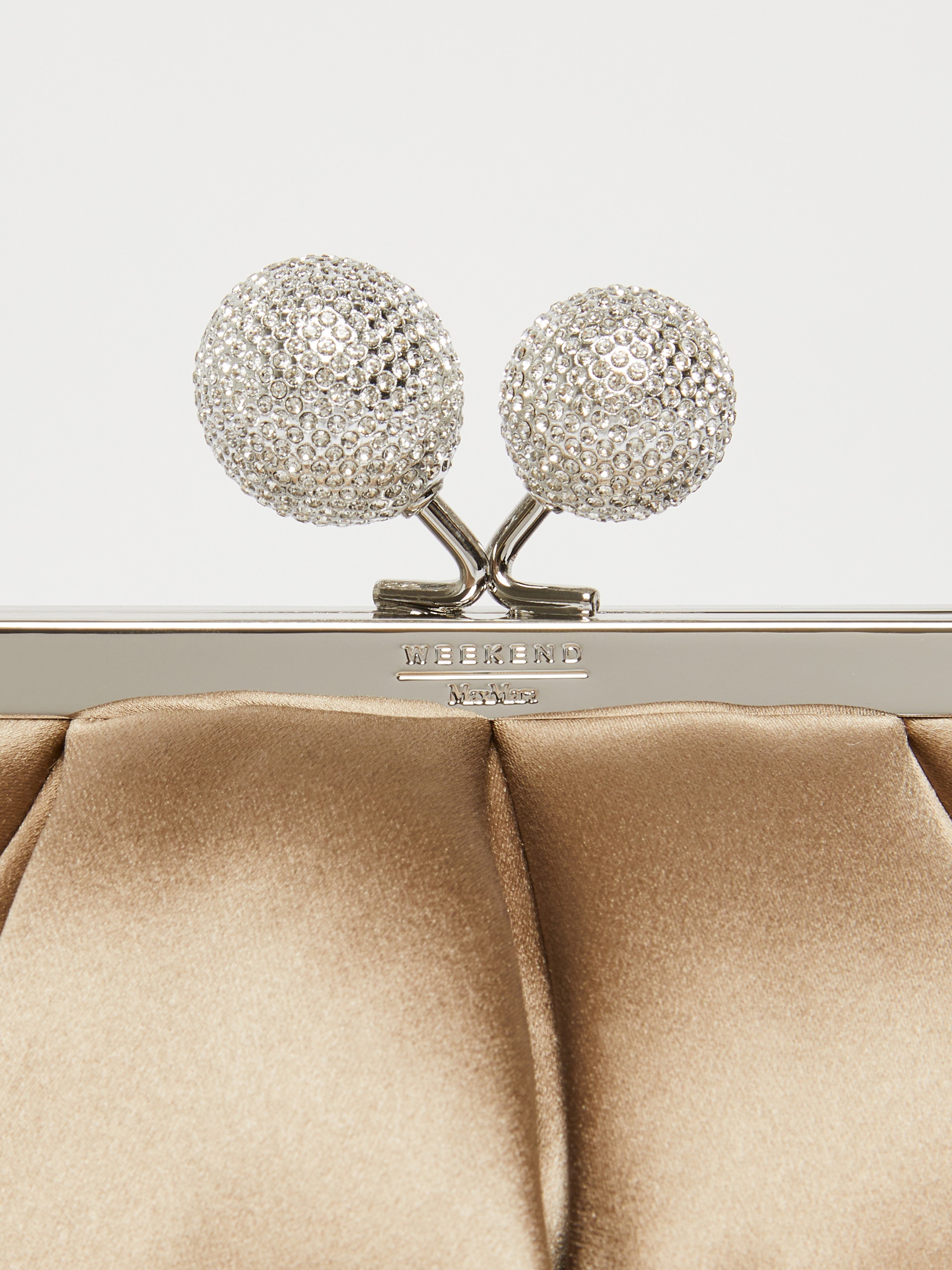 EMMY Small satin Pasticcino Bag with rhinestones - 5