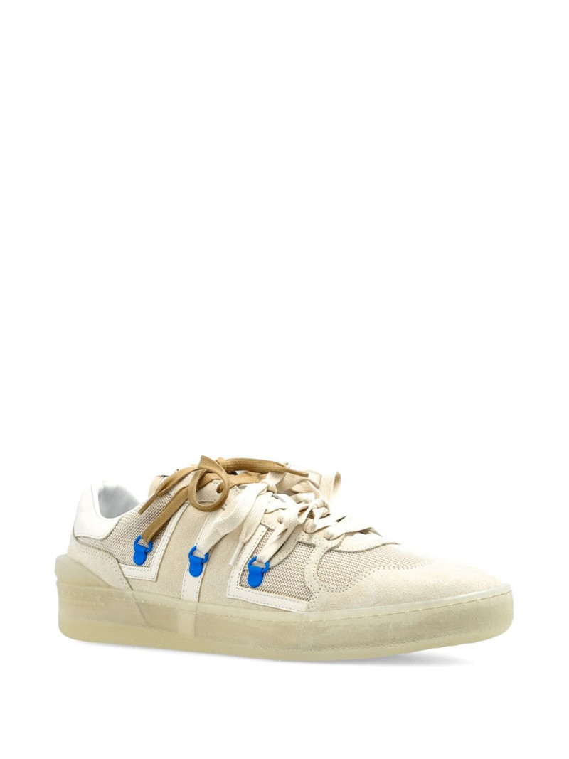Lanvin lace-up panelled sneakers outlook