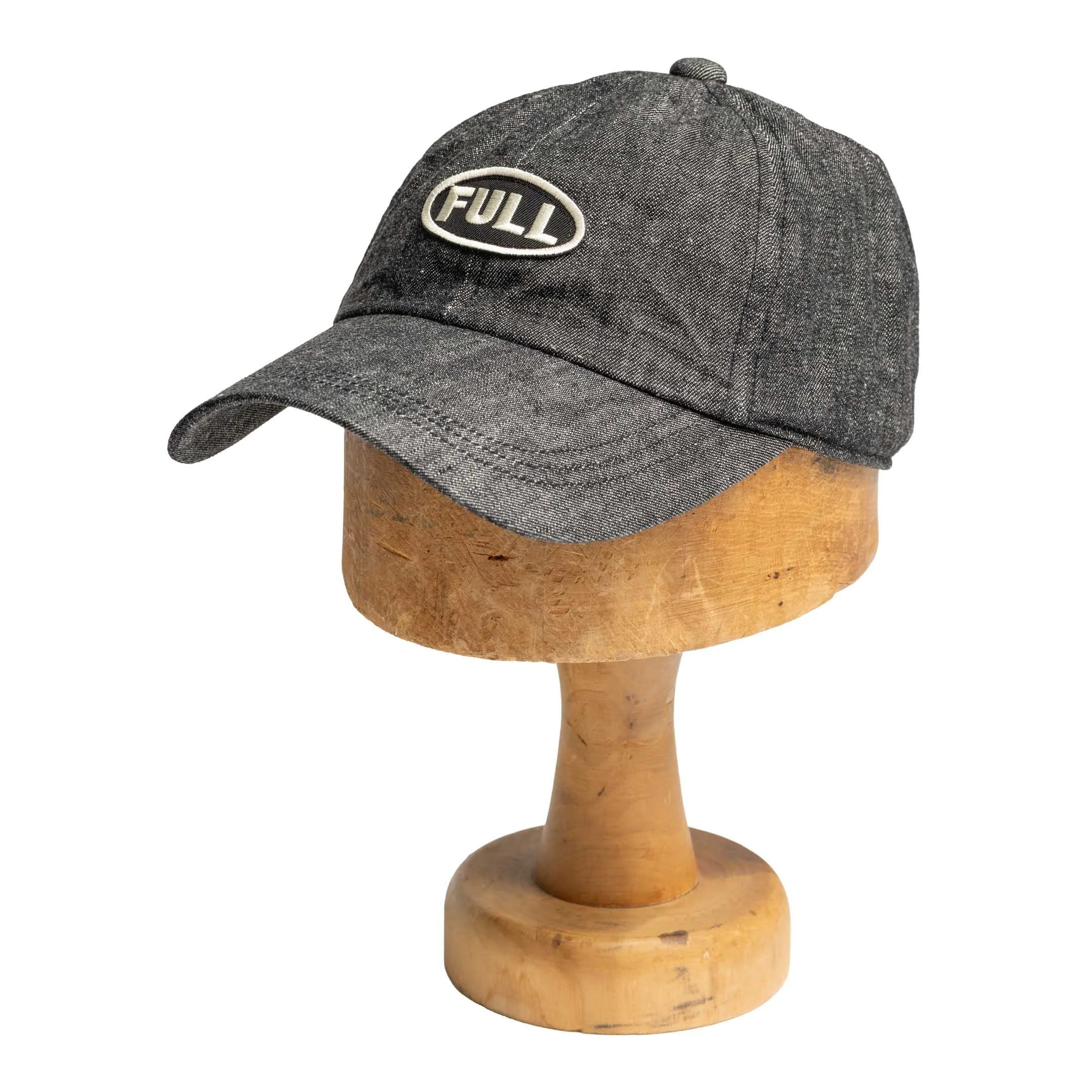 Full Count Black Denim Baseball Cap Indigo Black - 1