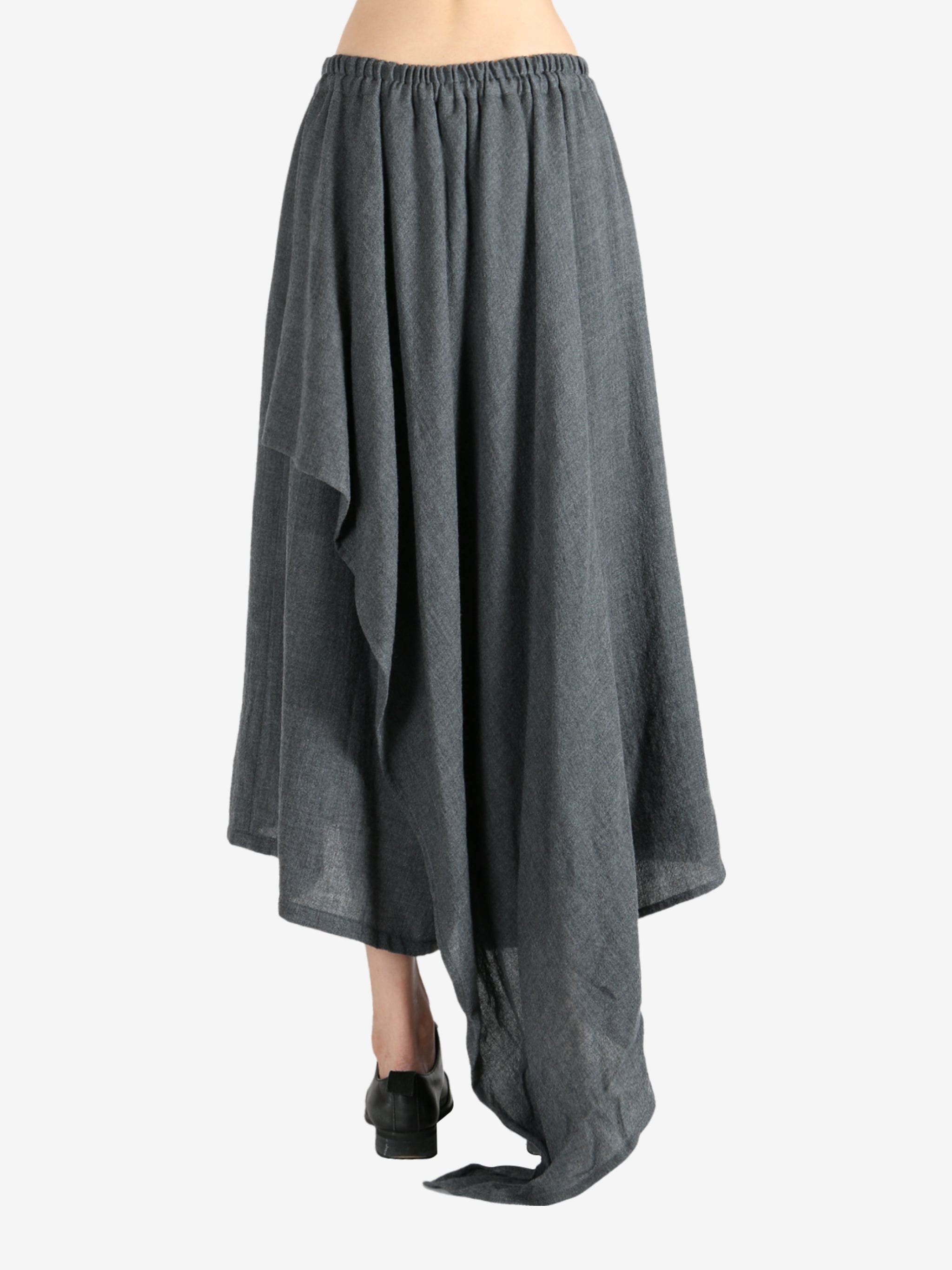 Y'S - Women Y-Pants w/ Scarf Fabric Skirts - 3