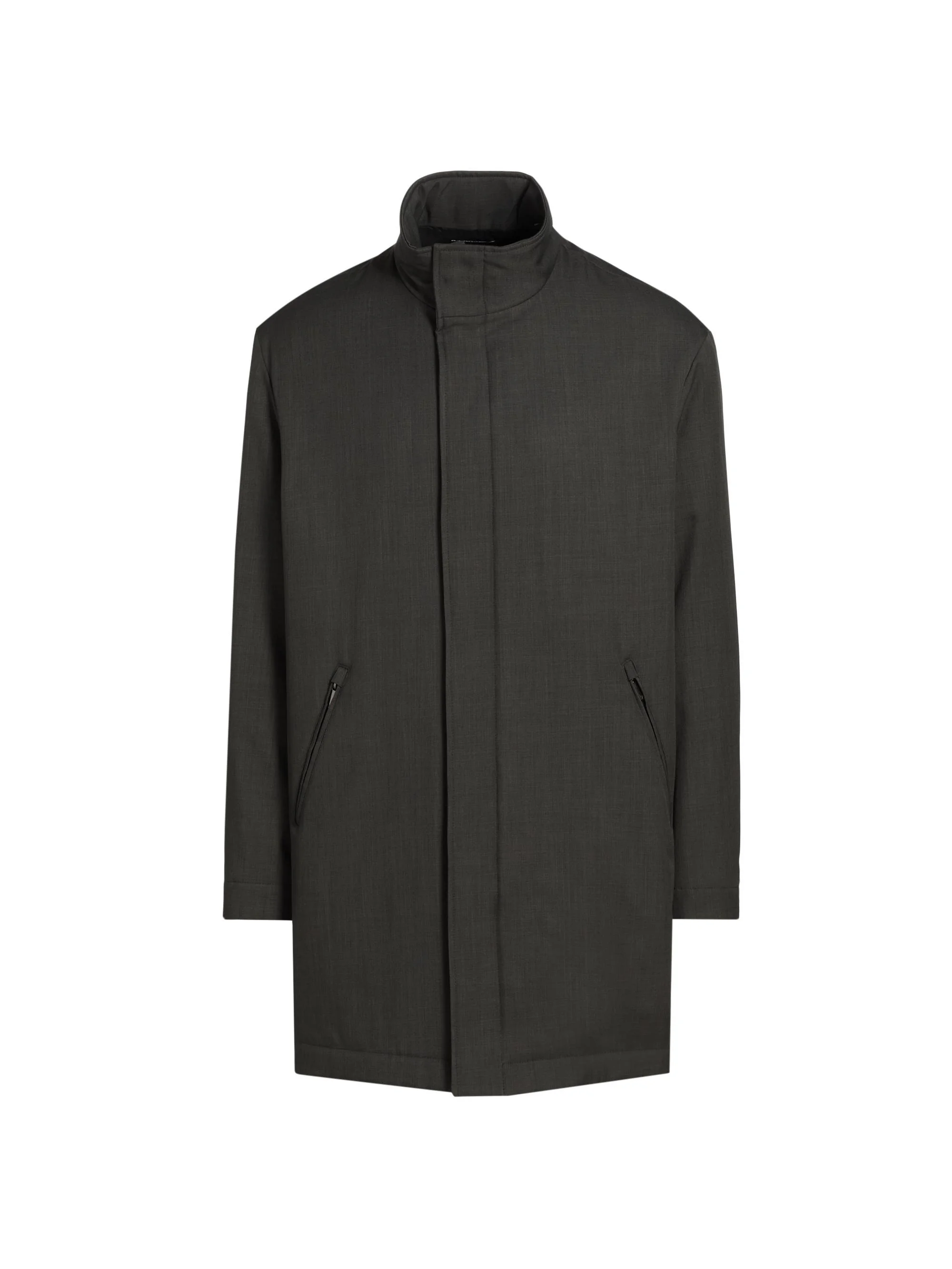 Men's Caban Longline Coat - Grey - 1