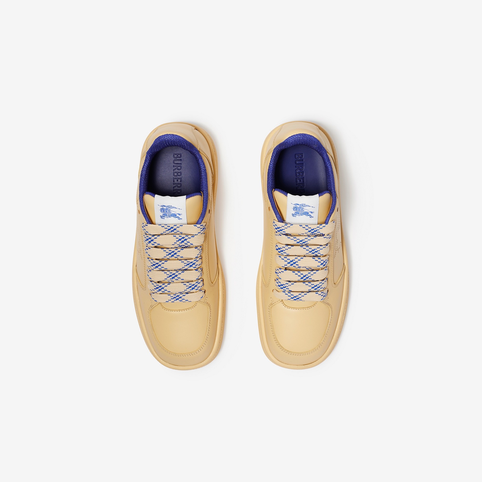 Burberry Leather Stock Sneakers | REVERSIBLE