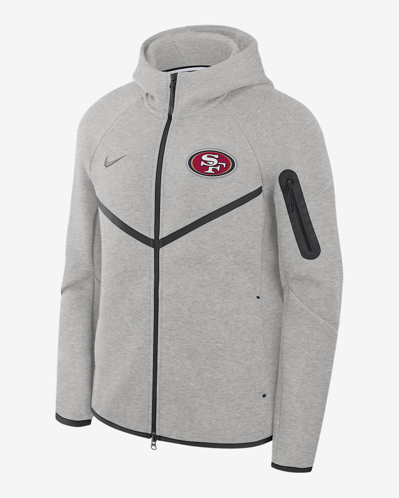 San Francisco 49ers Tech Fleece Windrunner Men's Nike NFL Full-Zip Hooded Jacket 1