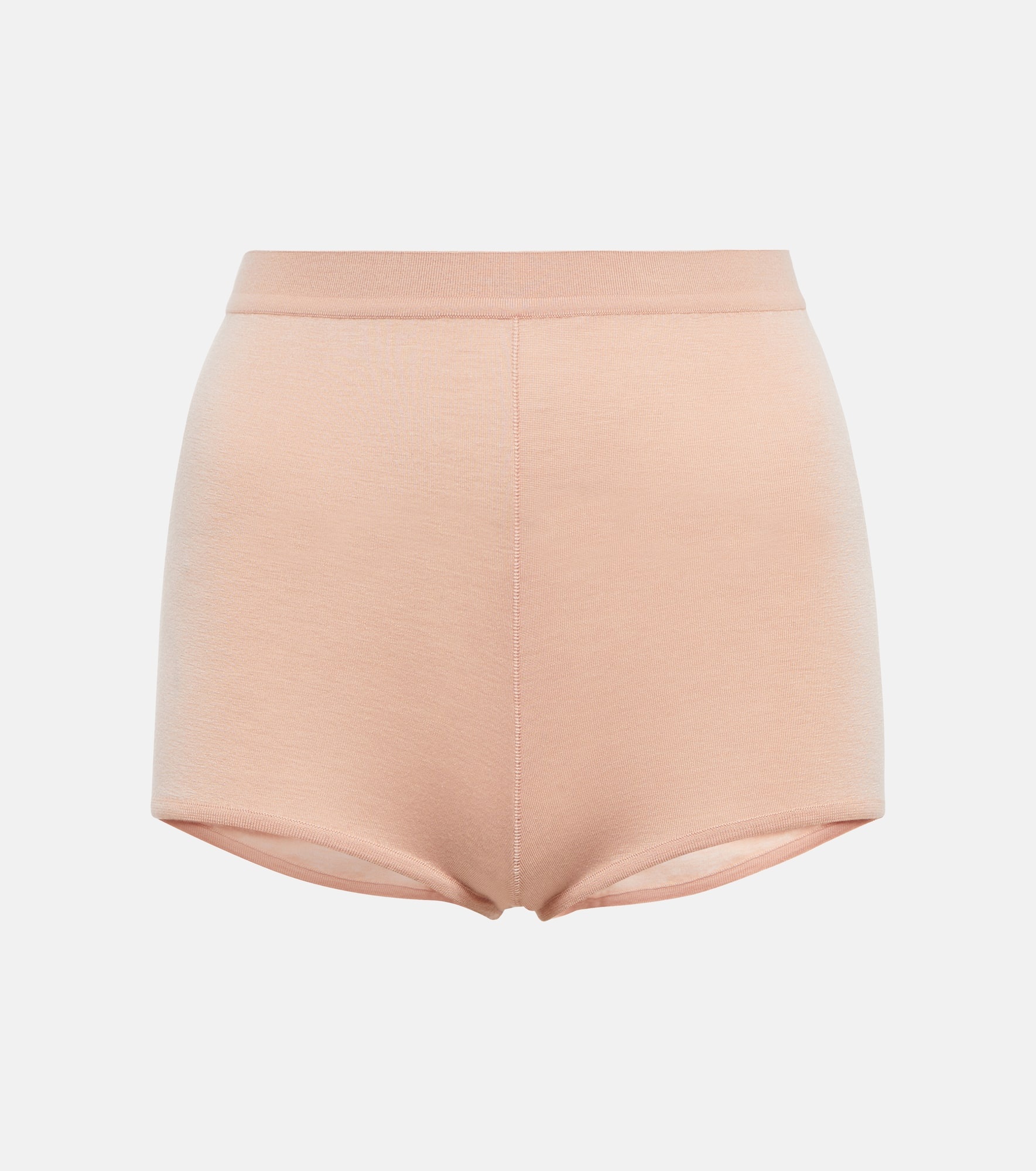 Cashmere and silk jersey shorts - 1