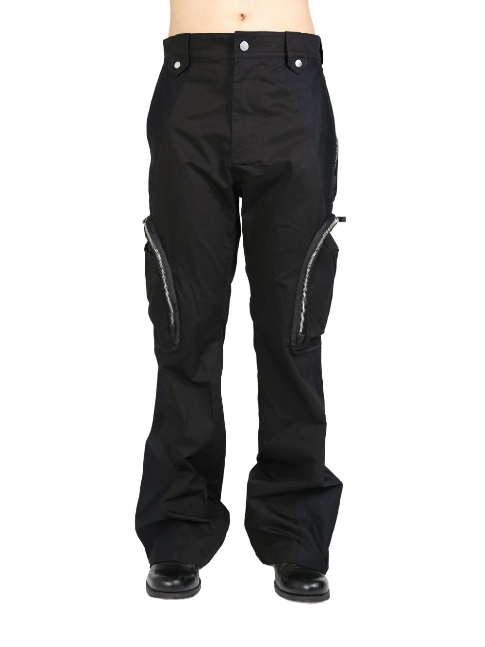 flared cargo trousers - 1