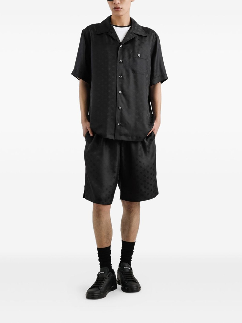 Dolce & Gabbana logo-jacquard silk shorts outlook