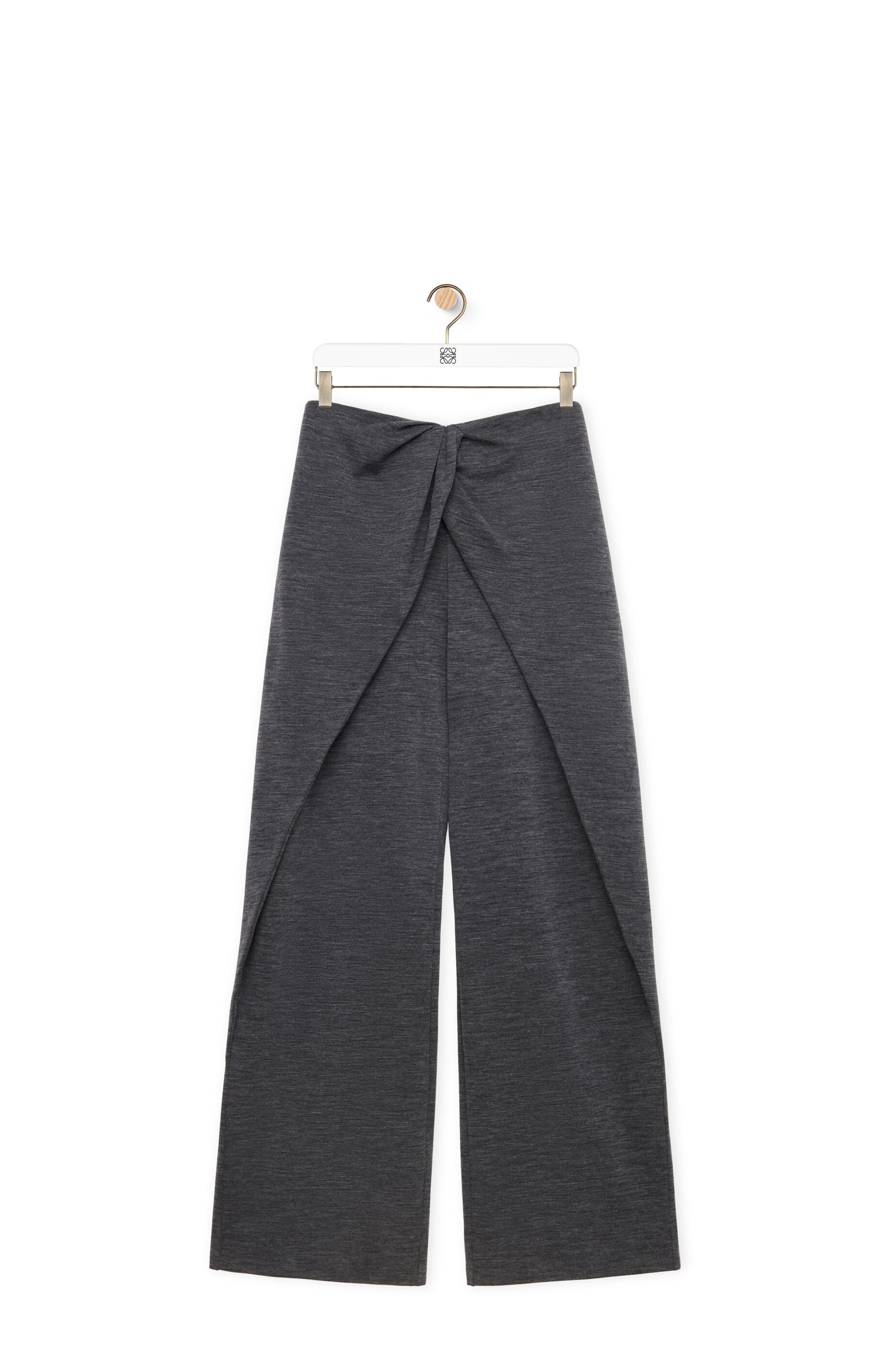 Draped trousers in wool and cashmere - 1