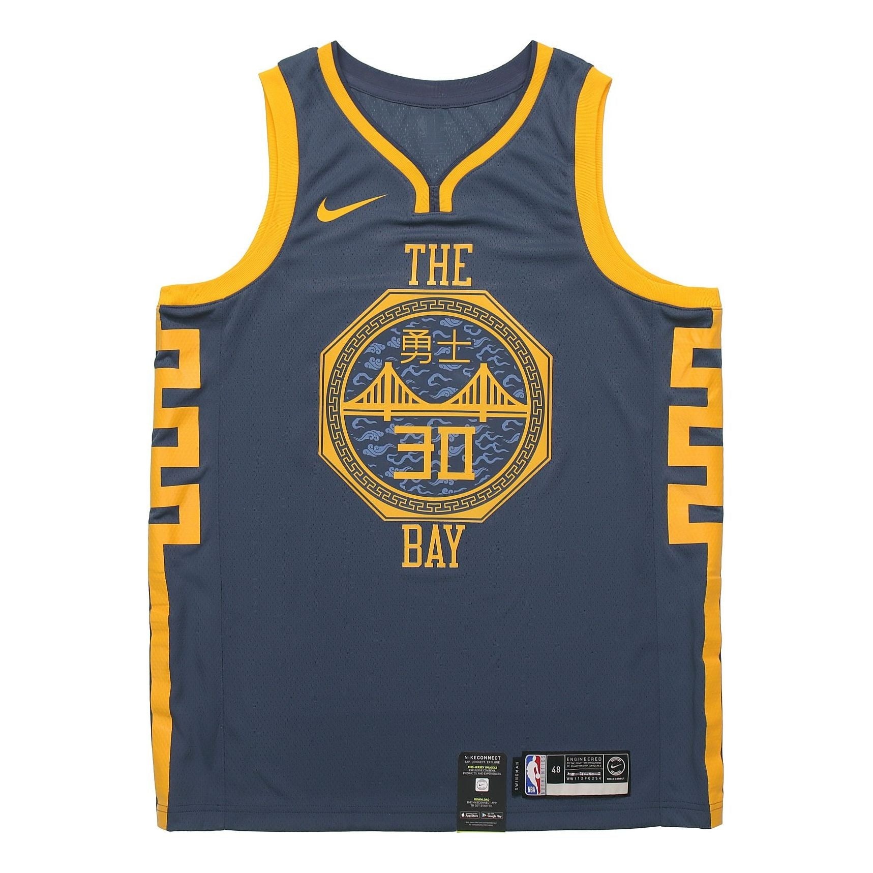 Nike NBA Jersey SW Fan Edition 18-19 Season Golden State Warriors Stephen Curry Warrior 3 0 City lim - 1