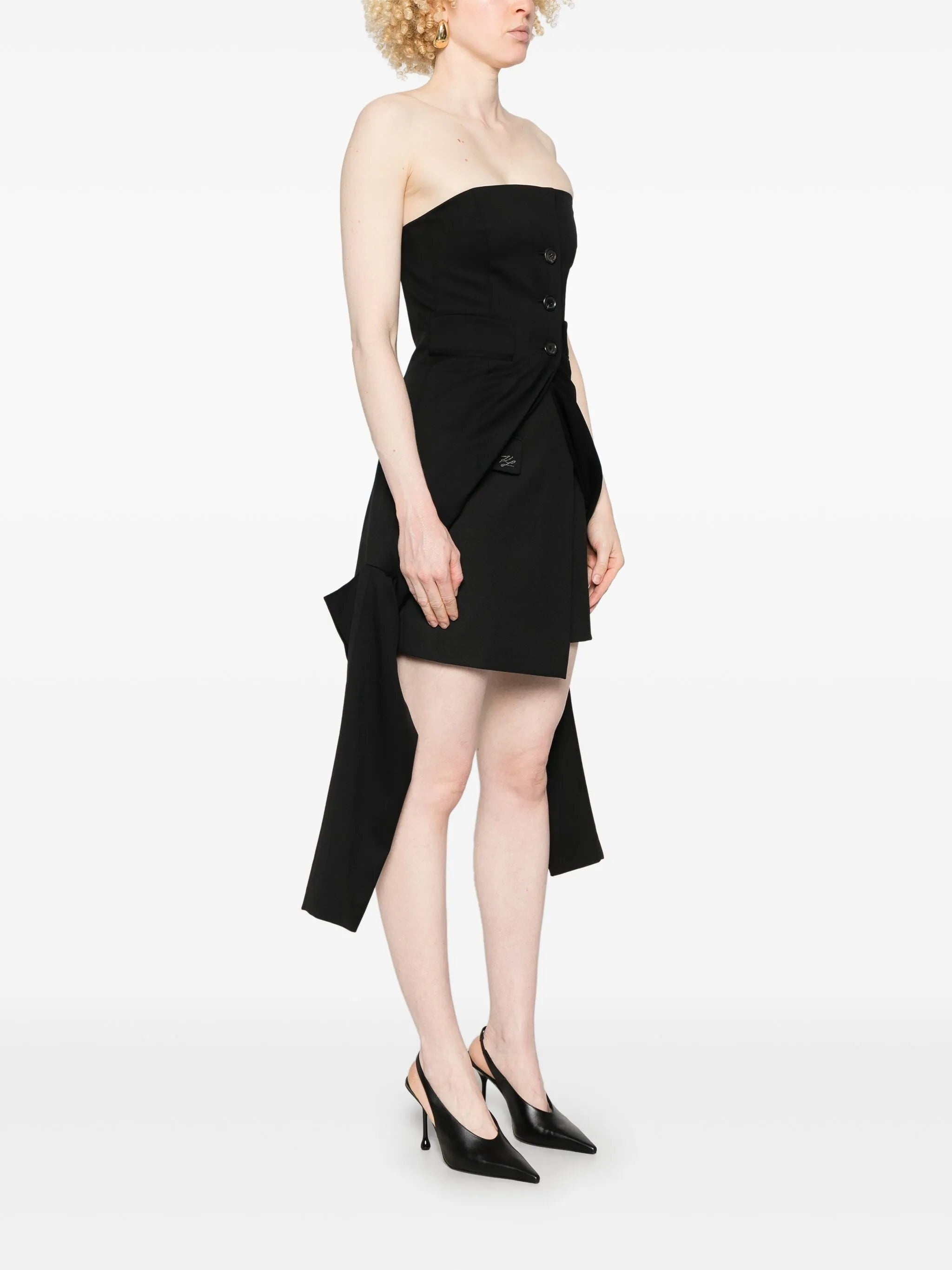 Panelled Strapless Top - 3