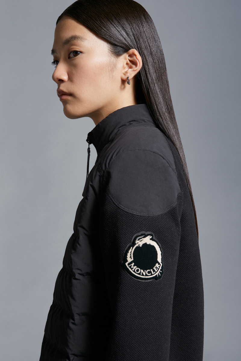 Padded Cotton Zip-Up Cardigan 4