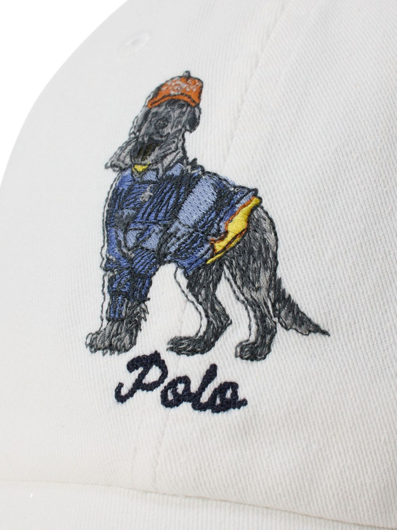 embroidered dog-motif baseball cap 4