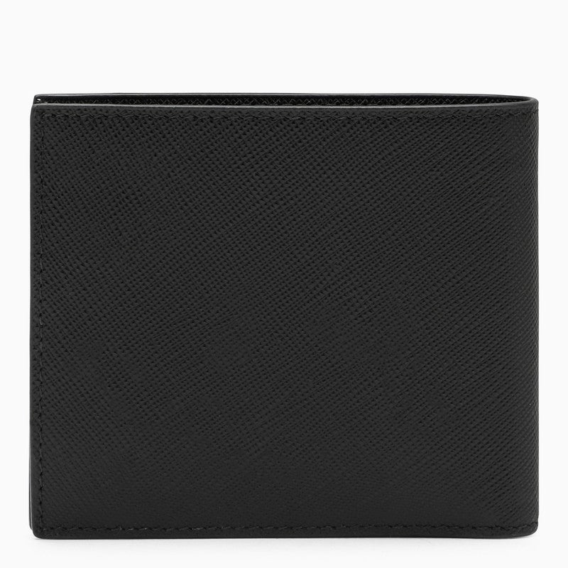 Prada Black Horizontal Wallet With Logo Men - 3