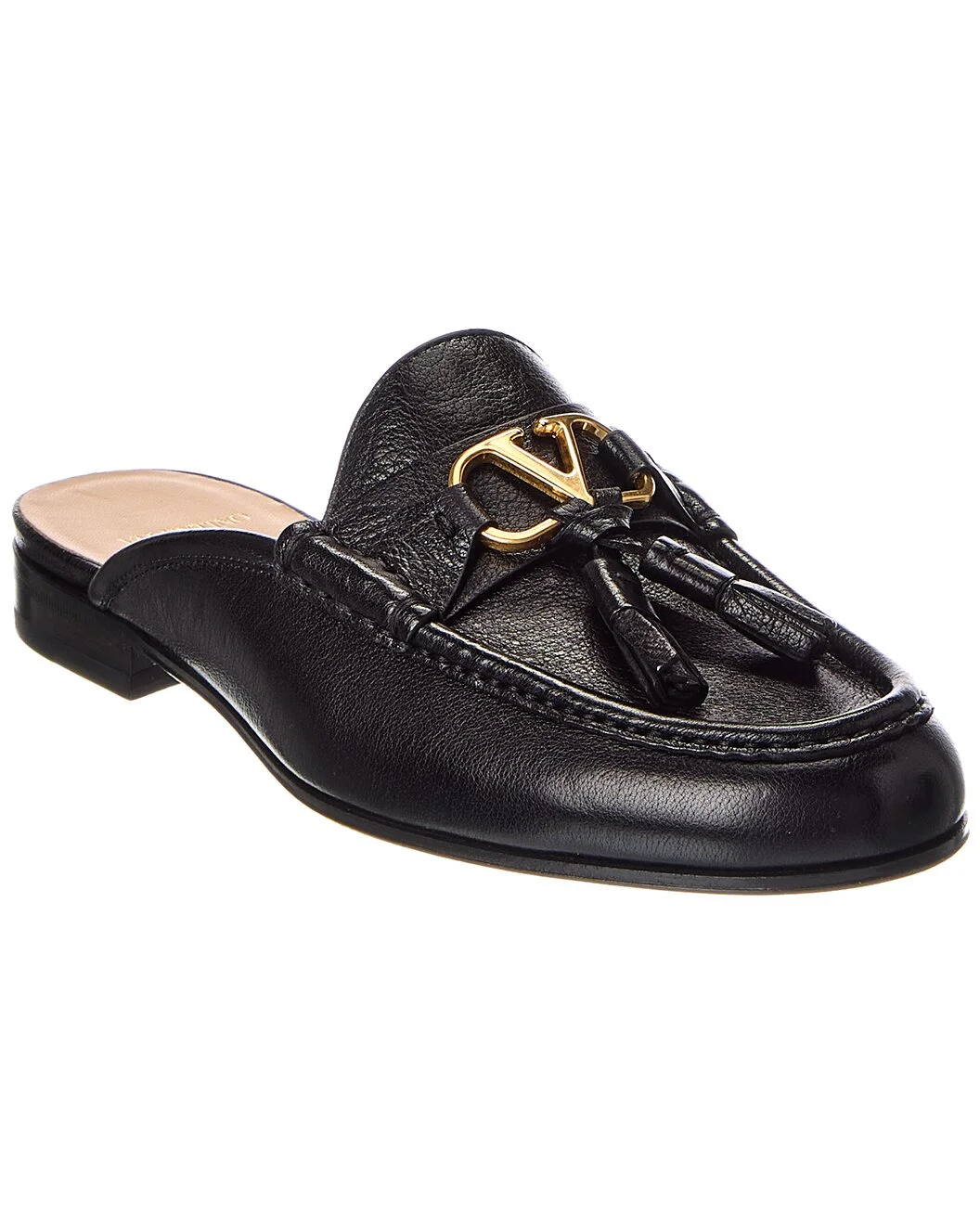 Valentino VLogo Signature Leather Mule - 1