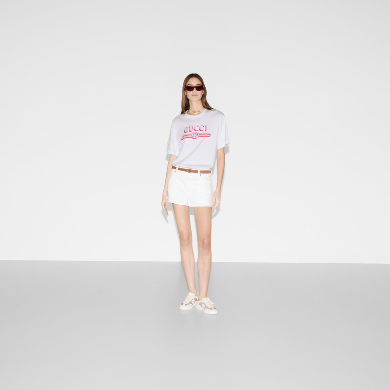GUCCI Printed cotton jersey T-shirt outlook