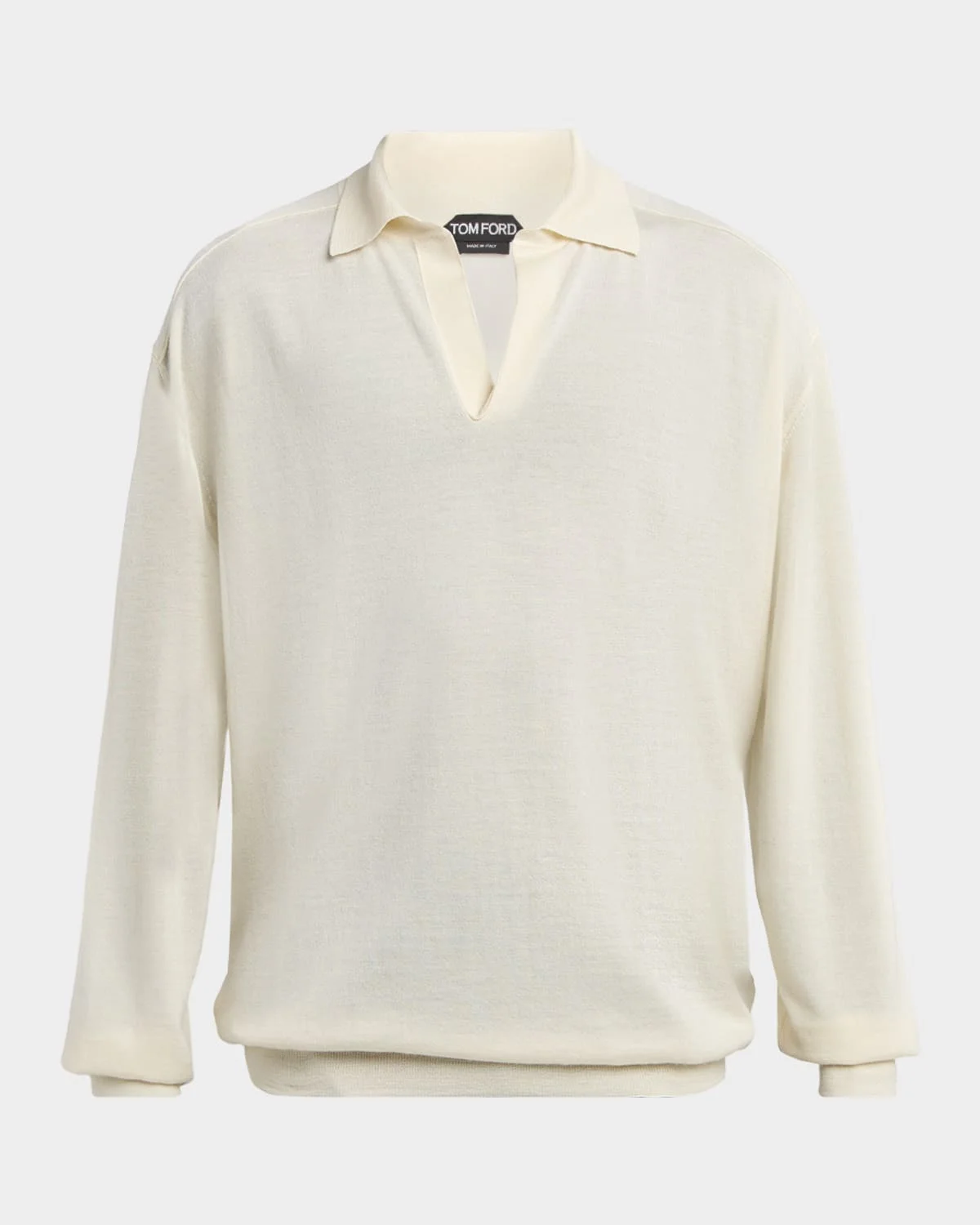 Men's Fine Cashmere Polo Sweater - 1