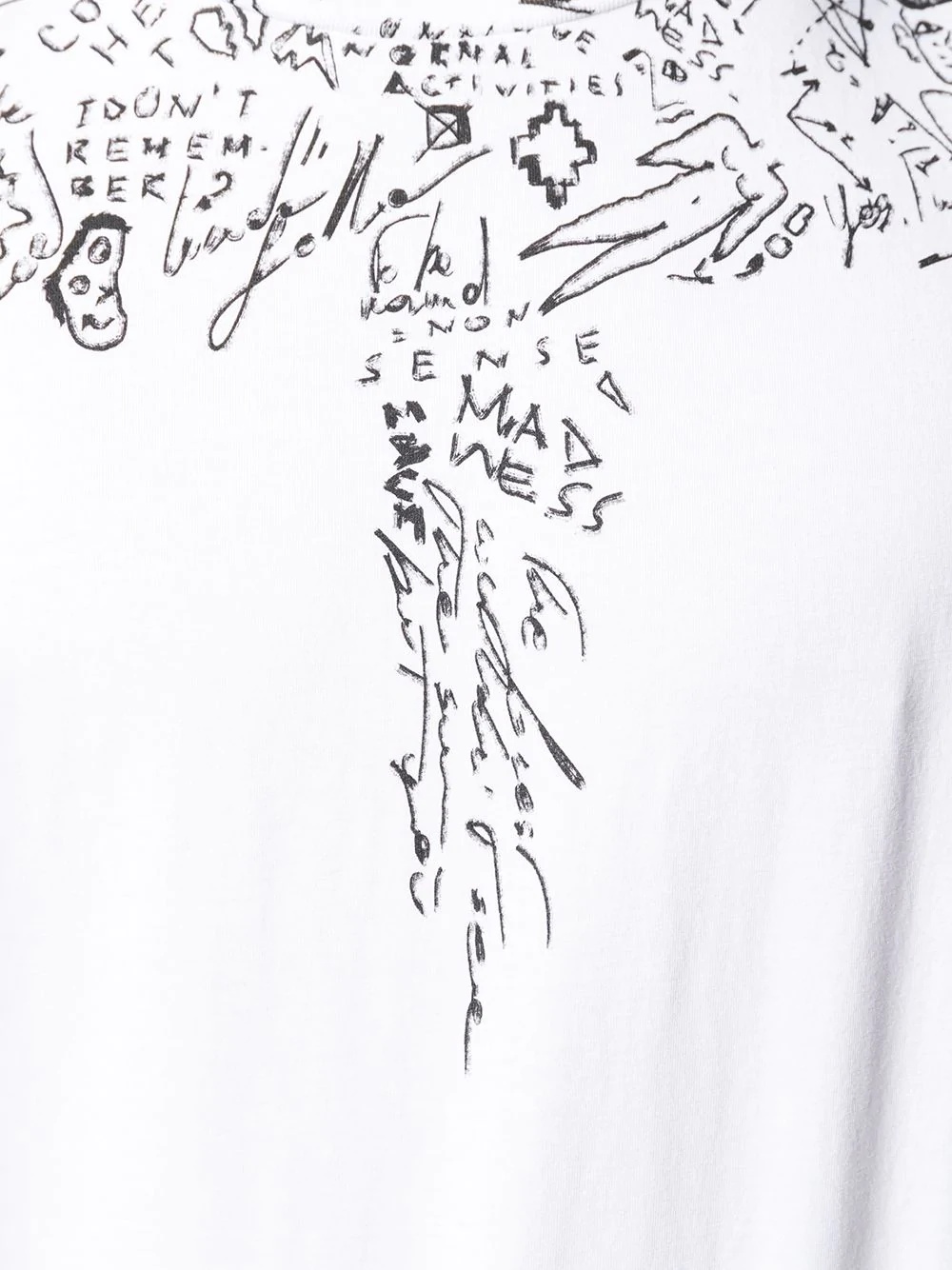 Wings doodle-print T-shirt - 5