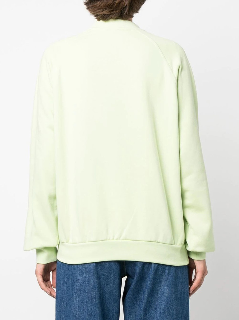 embroidered-logo detail sweatshirt 4