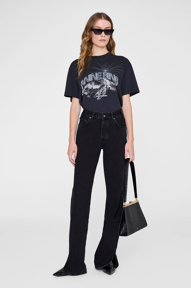 ANINE BING Walker Tee California - Vintage Black outlook