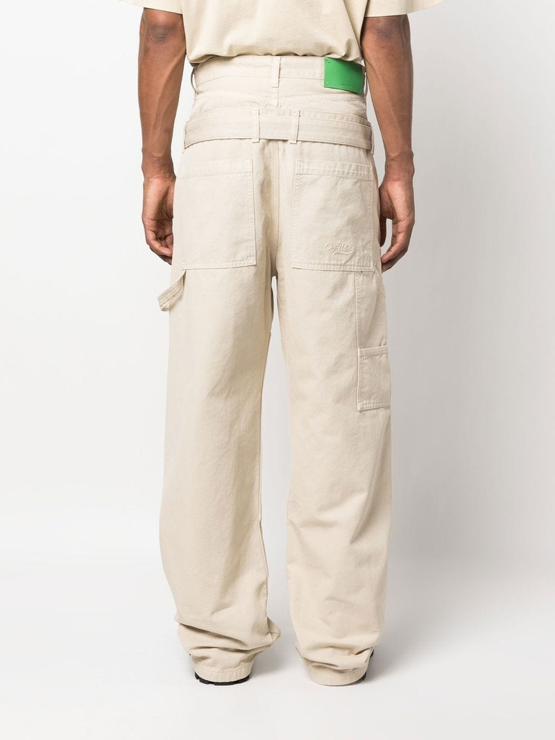 belted wide-leg trousers 4