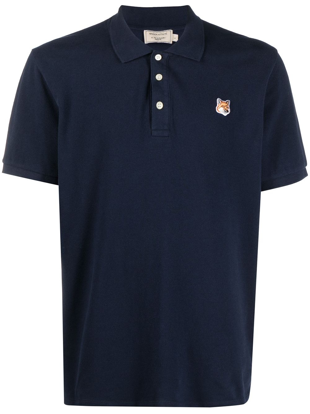 embroidered-logo polo shirt - 1