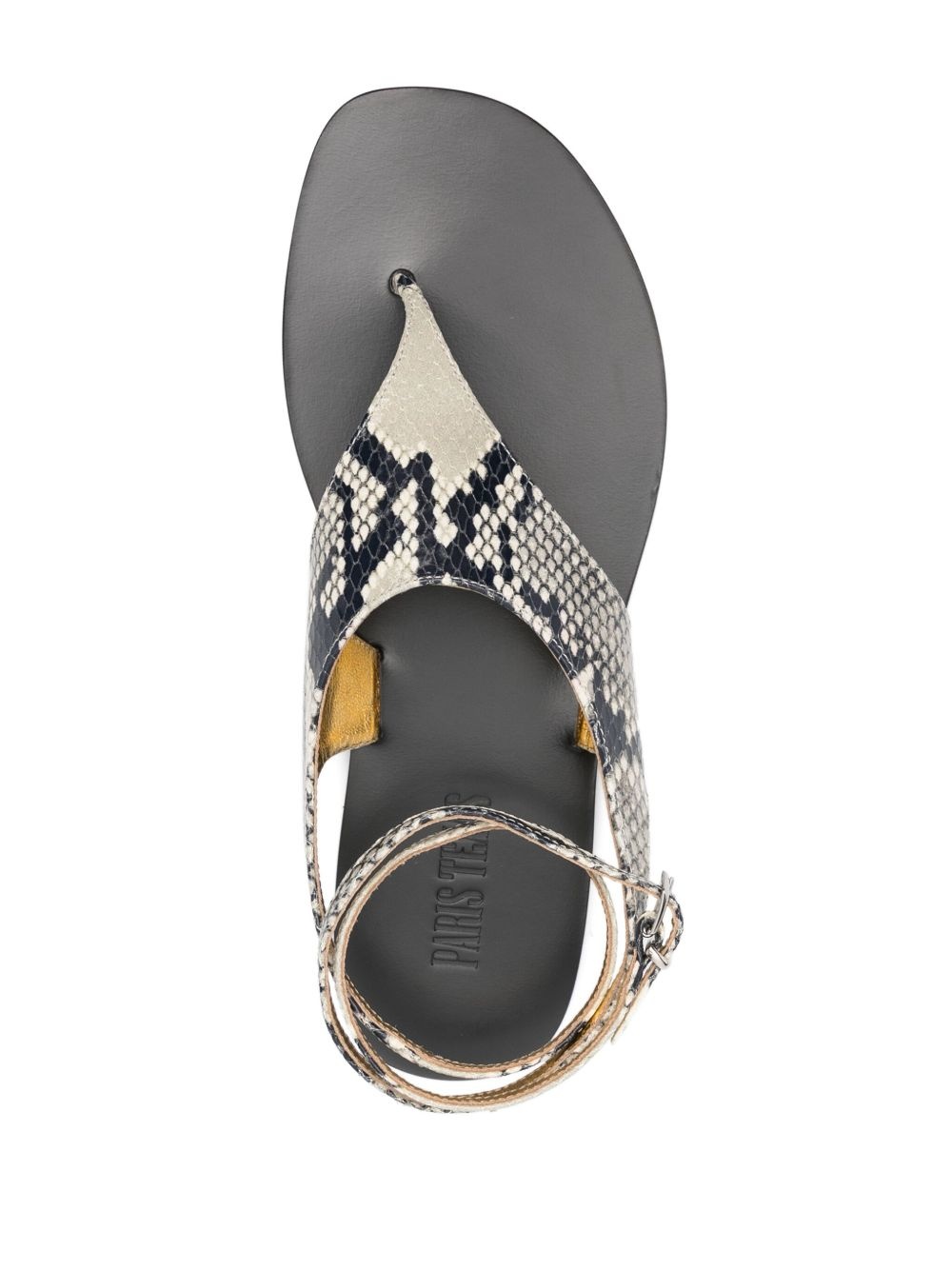 Amalfi snakeskin-effect sandals - 4