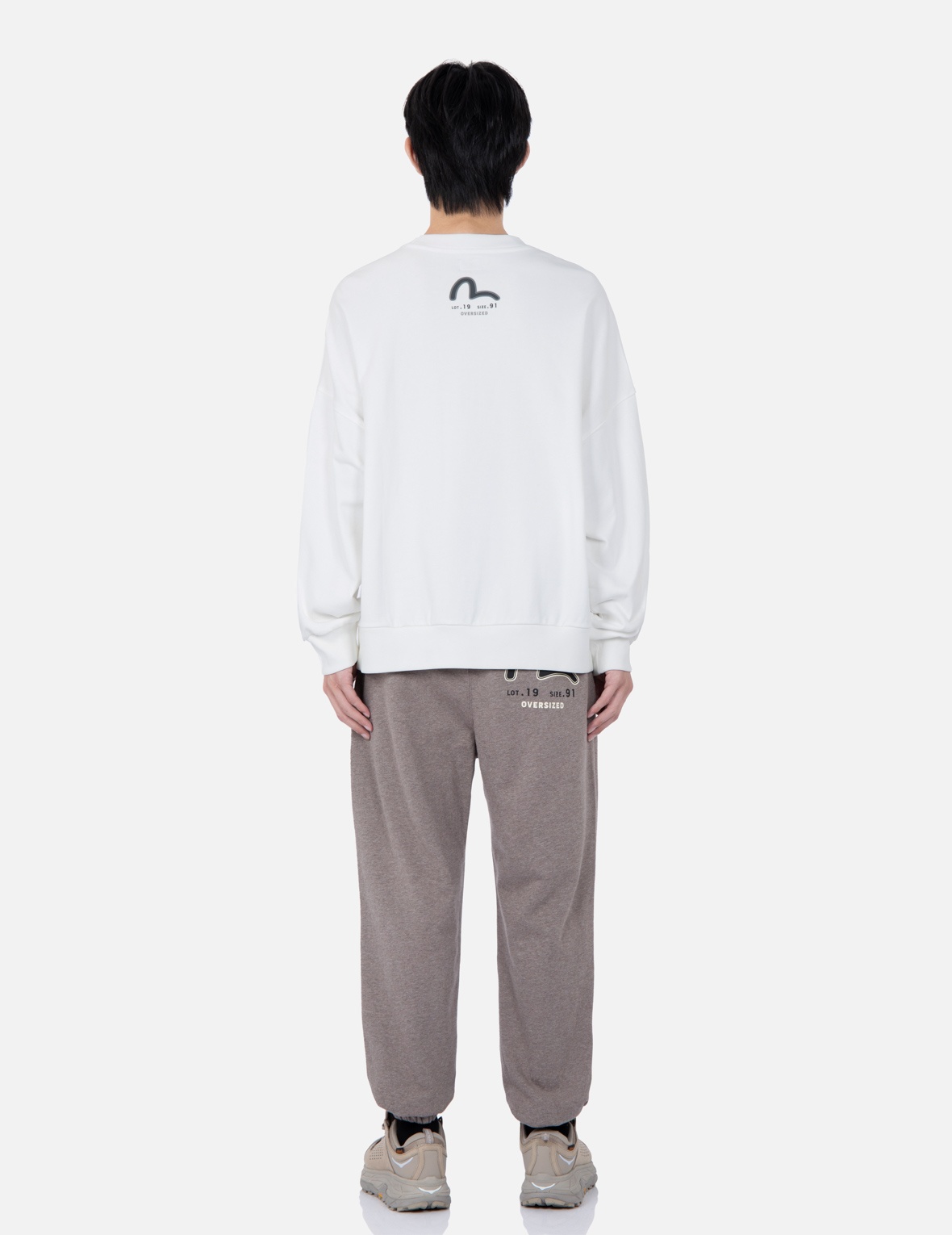 RETRO LOGO PRINT OVERSIZED SWEATSHIRT - 6