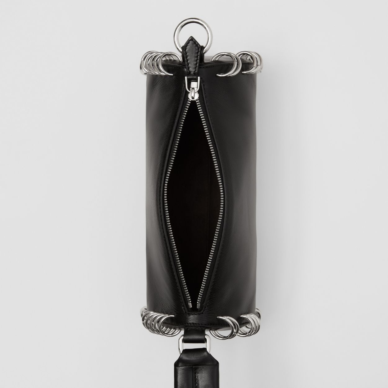 Mini Ring-pierced Leather Rhombi Bag - 5
