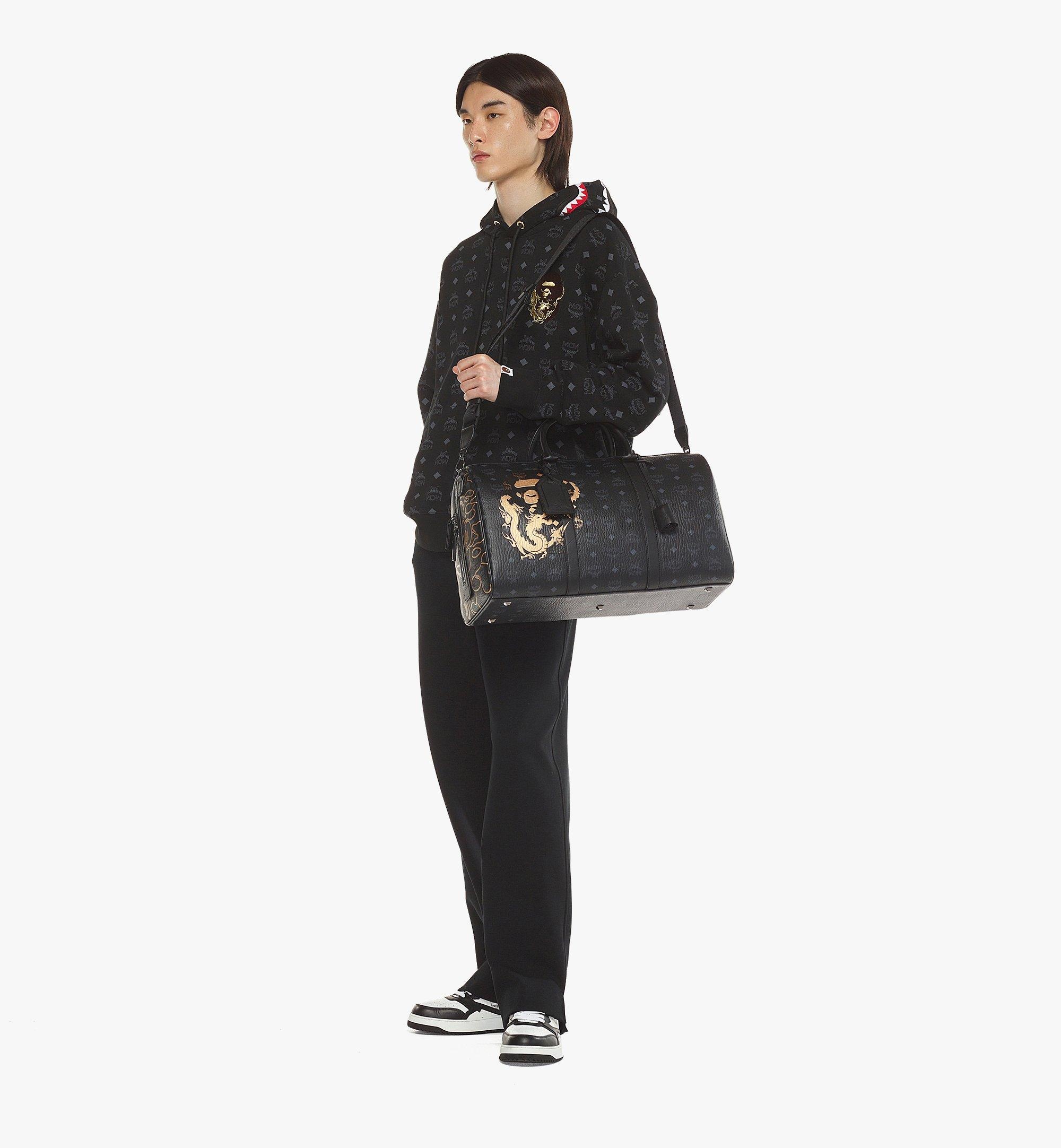 MCM x BAPE Ottomar Weekender Bag in Visetos - 2