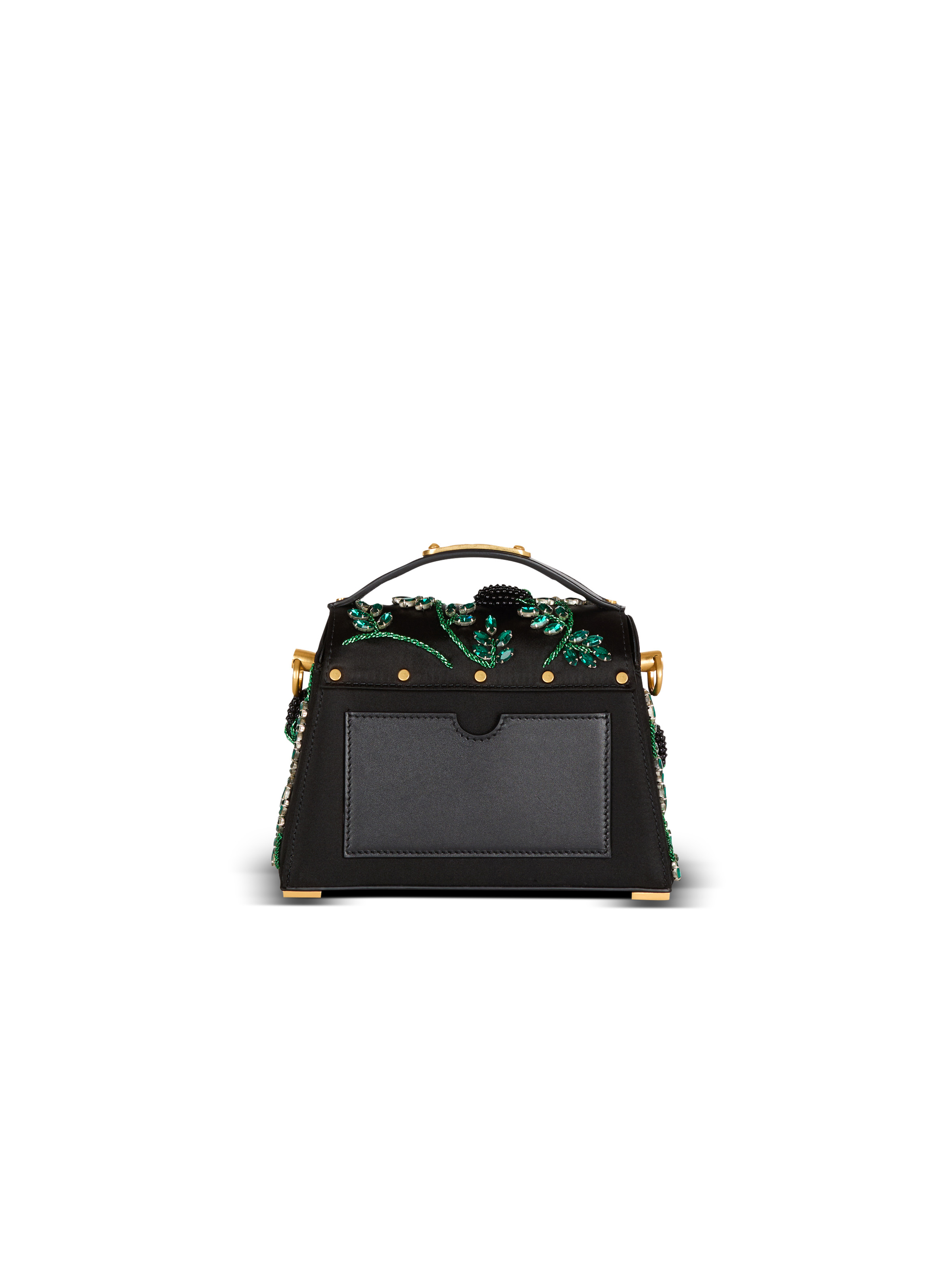 Small B-Buzz Dynasty bag in Blackberry-embroidered satin - 4